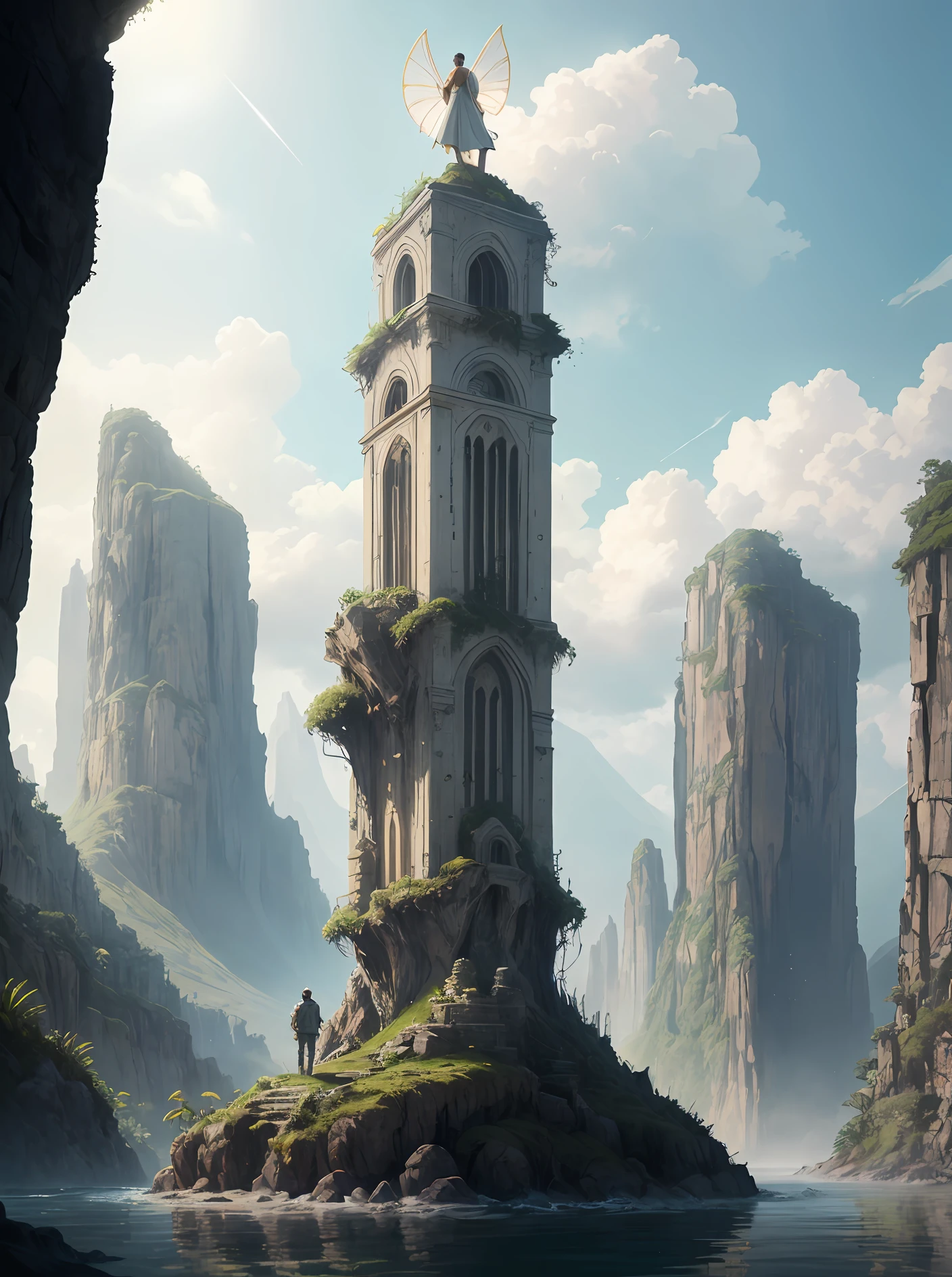 masterpiece, anatomical, intricate, mountainous_horizon, man in a (white:1), ((high detial)), towers in the distance, tree, ((ultra-detailed)), work shoes, trending on tumblr, award winning (portrait photo:1.4) of a rugged dark science fiction space marine with robotic joints, (photorealistic), faded, light, detailed background, best quality, (from side:0.5), (twilight), volumetric lighting, maintenance, lush vegetation, (tanned skin), surreal photo, ethereal background, original, beautiful, particles, standing in the center of a bloody summoning circle, Depth of Field, experimental charm, open swimsuit, seashell, soft colors, scenery, dslr, A shot at 8k resolution, ((water fairy)), anti-aliasing, digital painting, photo of beautiful artwork,