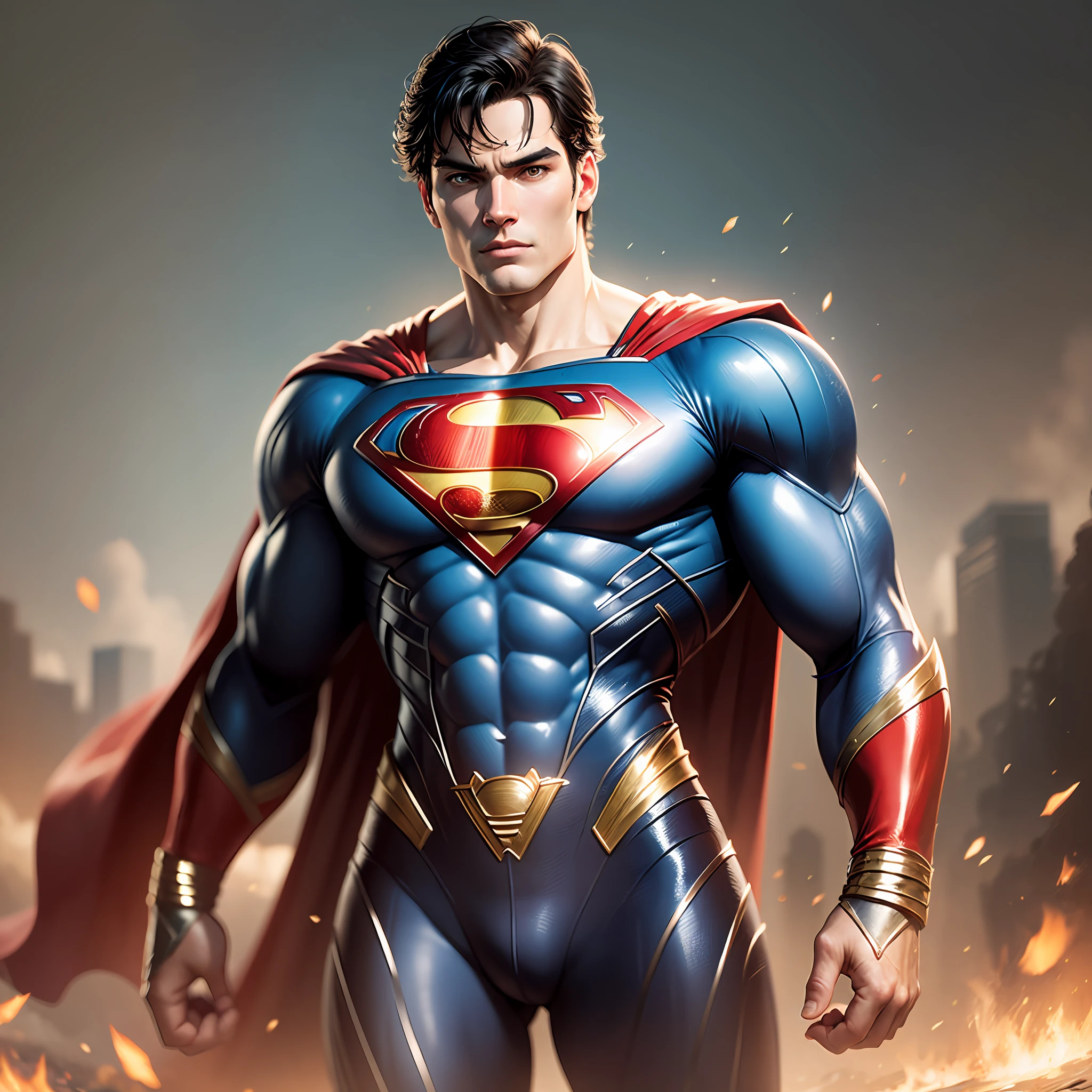 Superman in a realistic kryptonian suit --auto --s2