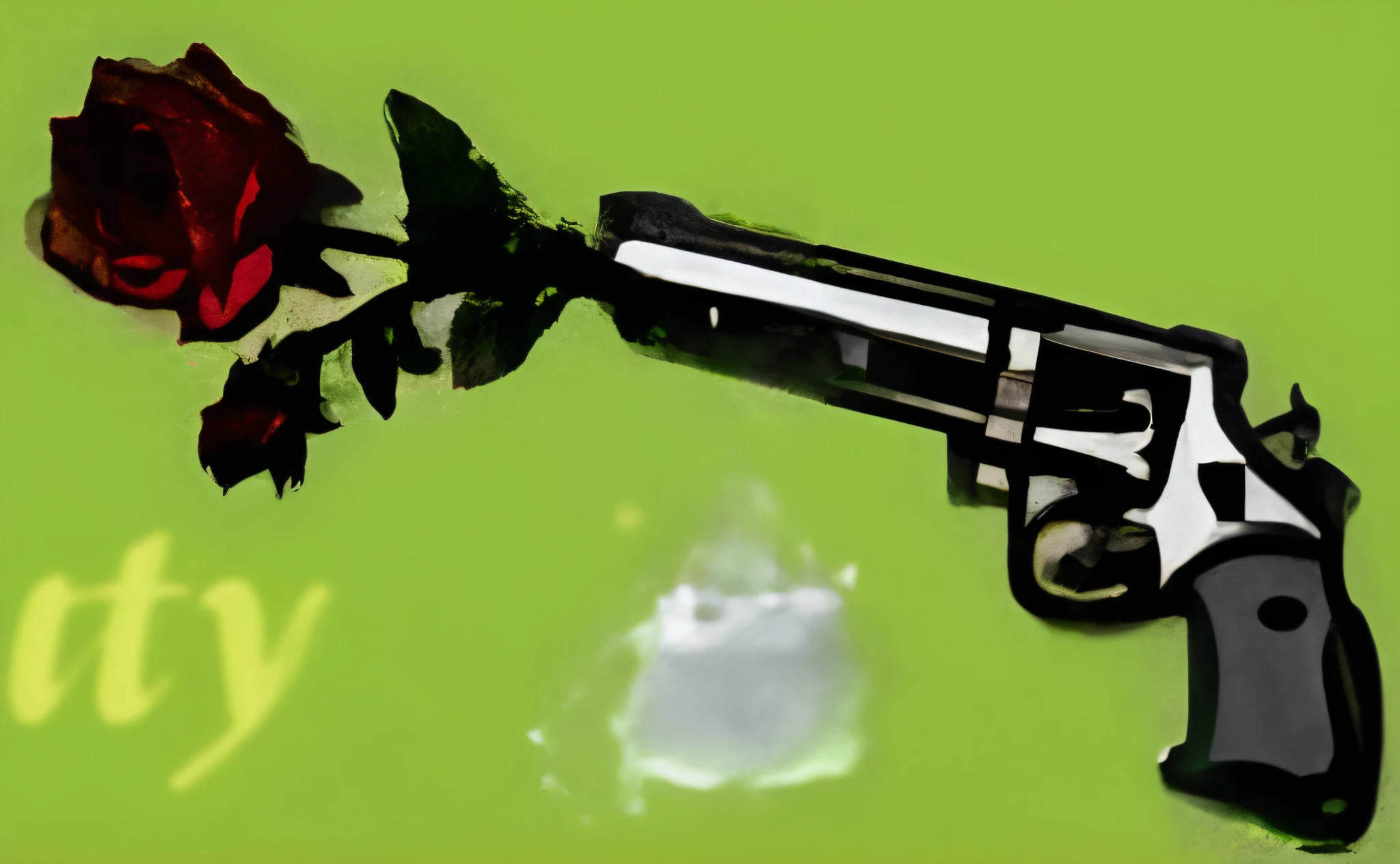 a revolver,Hit a rose,k hd,Delicately portrayed,emulation