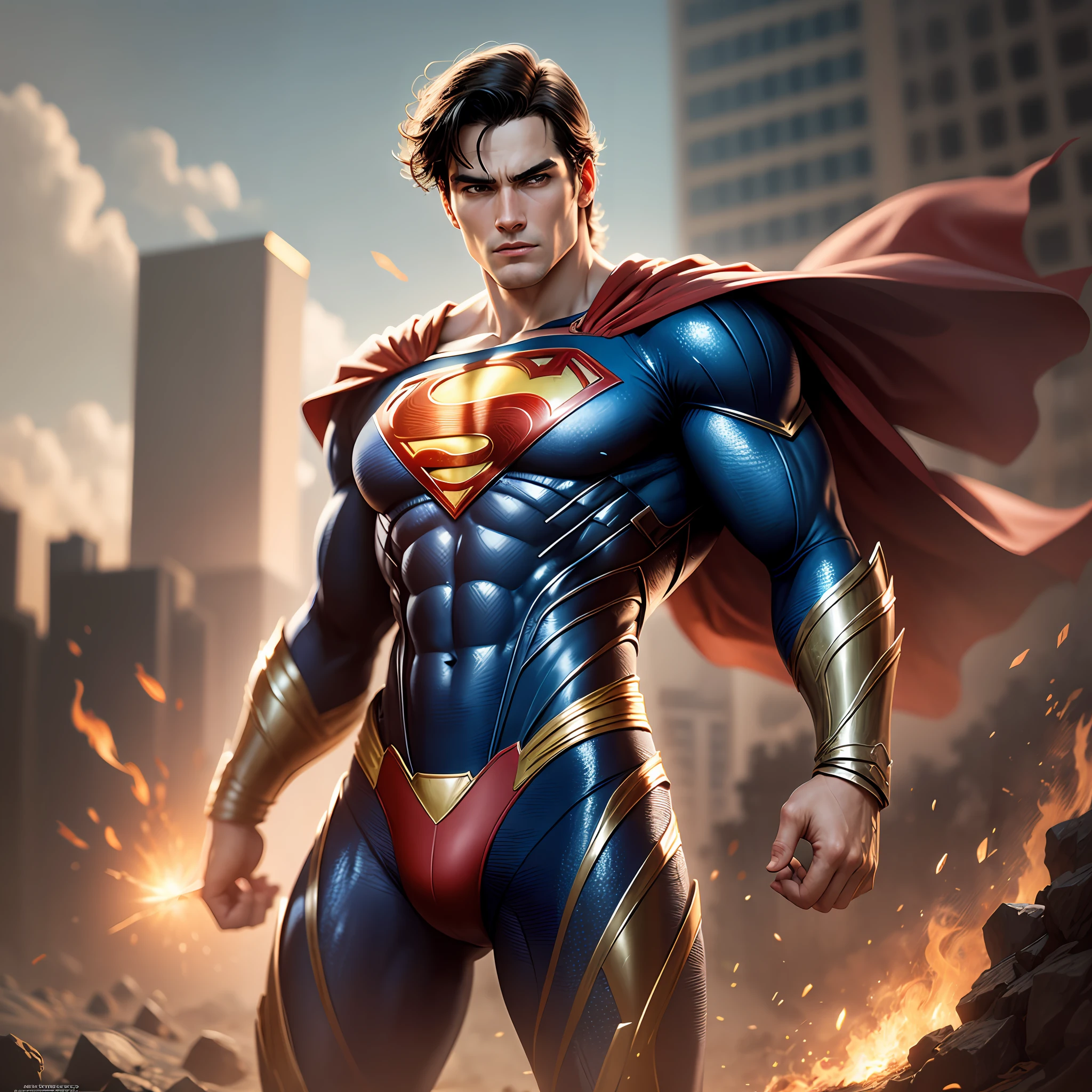 Superman in a realistic kryptonian suit --auto --s2