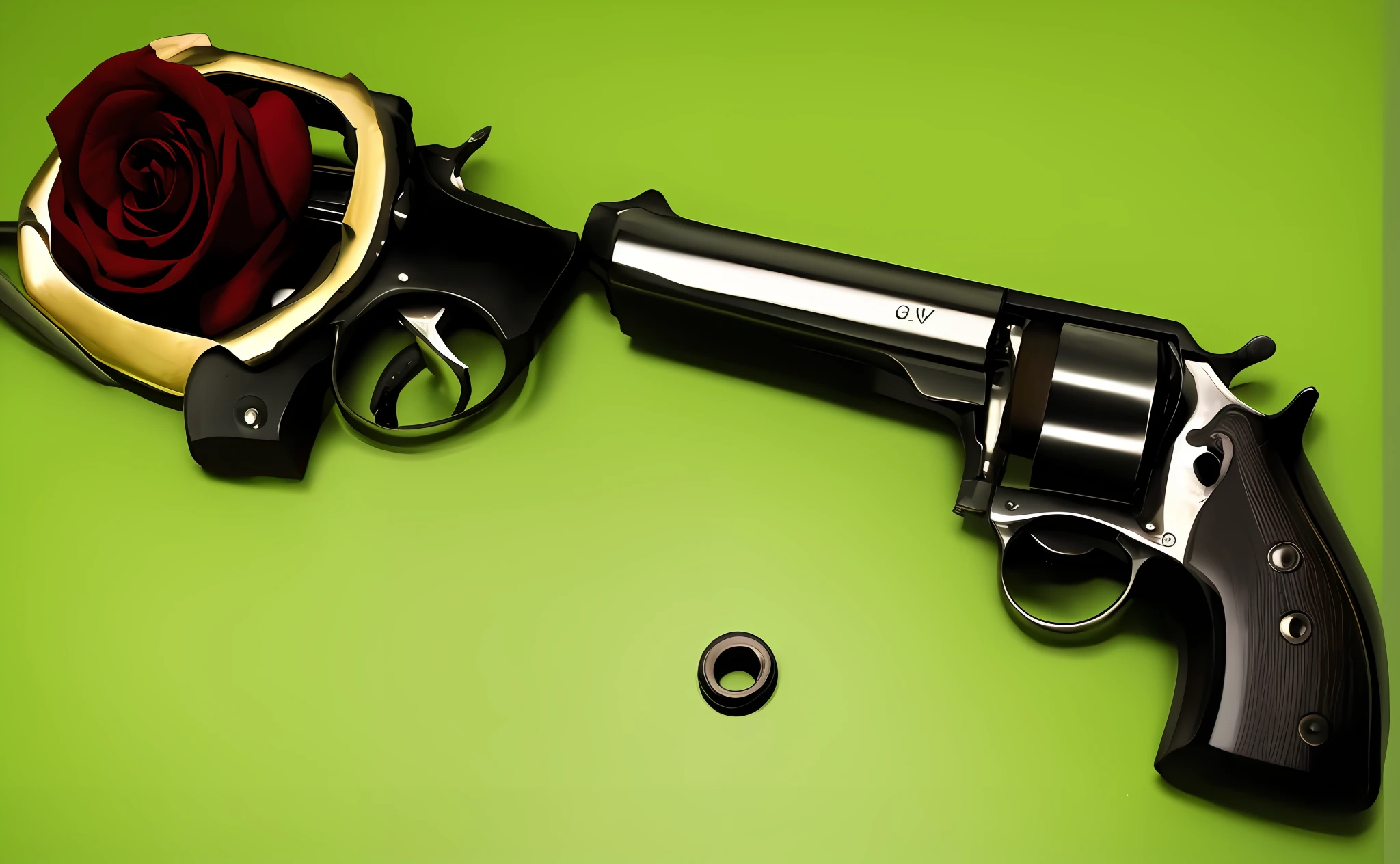 a revolver,Hit a rose,k hd,Cartoony