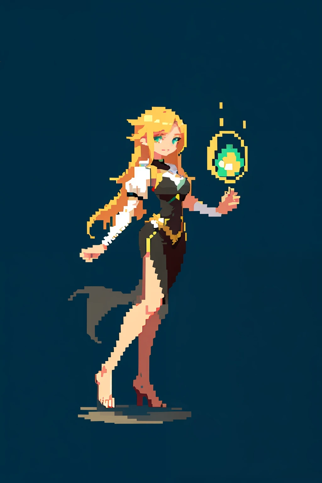 (masterpiece, top quality, best quality), pixel,pixel art,1girl,full body,