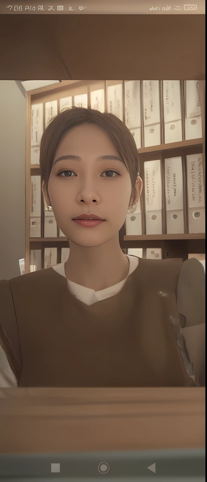 smiling minchen, 

absurdes, mouth closed, balanced eyes,
(Best quality details:1.2),realistic,8K High definition,Ultra Detailed,High quality texture,intricate details,detailed texture,finely detailed,high detail,extremely detailed cg,High quality shadow,Detailed beautiful delicate face,(Detailed beautiful delicate eyes:1.32),Depth of field,Ray tracing,(a beautiful 25 age years old cute japanese  lady:1),small , tall_female, beautiful_legs, Glow Eyes,blush, perfect petite body,skinny, 
blurry outdoor background, 
silver 
tight-fitting
Bra, 
blue 
tasteful
Denim Jacket,
 open coat:1.1, [brown_skirt]:1, stockings and garterbelt:1.2, bob cut hair, cozy living room, sunlight, kneeling on sofa, earrings,necklace, model, looking at viewer, dynamic pose, earrings,necklace, model, looking at viewer, from side, dynamic pose,  front facing