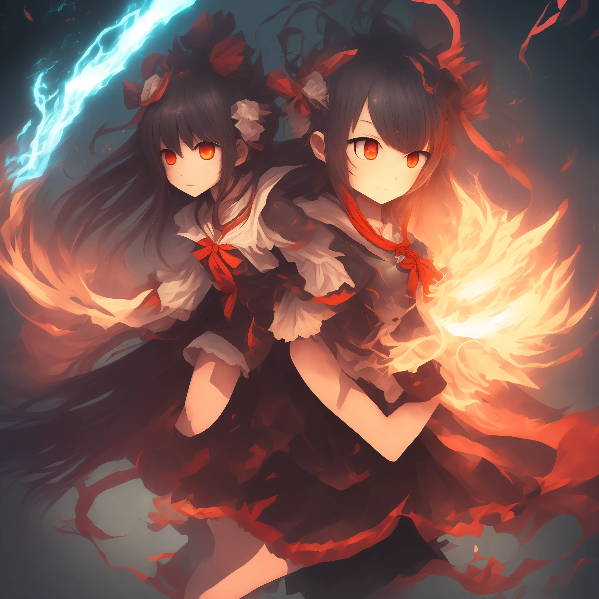 Japanese girl demon shooter magic --auto