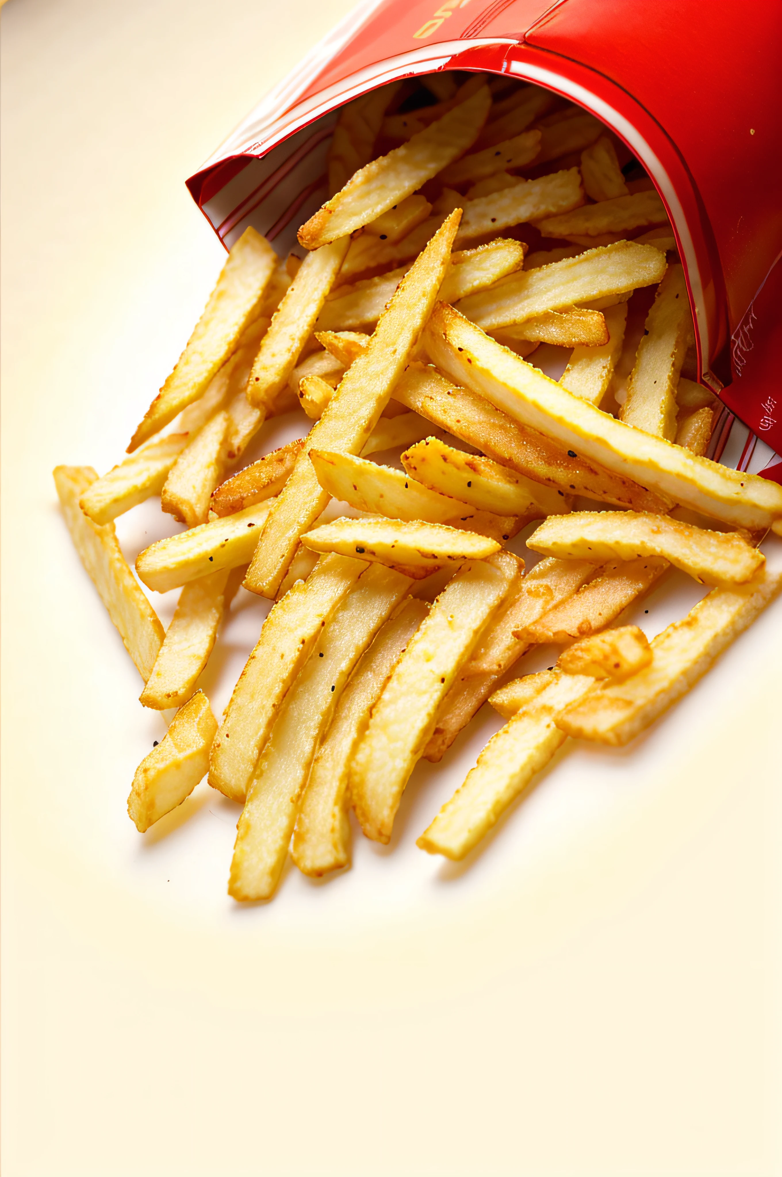 French fries come in a red bag on a white surface, french fries on the side, with fries, fries, french fries, serving fries, french fries as arms, best fries, Chips, fast food, Inspired by Pierfly, Coke and chips on the table, mcdonalds, Eat chips and watch TV, Potato, crisp image, potato chips, crisp photos, fry, very clear picture
