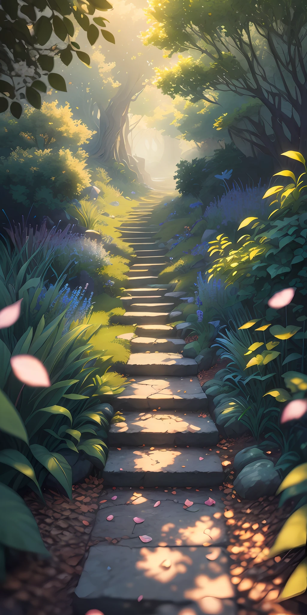Masterpiece, best quality, (very detailed CG unity 8k wallpaper) (best quality), (best illustration), (best shadows) Nature&#39, blue sea,delicate leaves petals of various colors falling in the air light Tracking, super detailed --v6