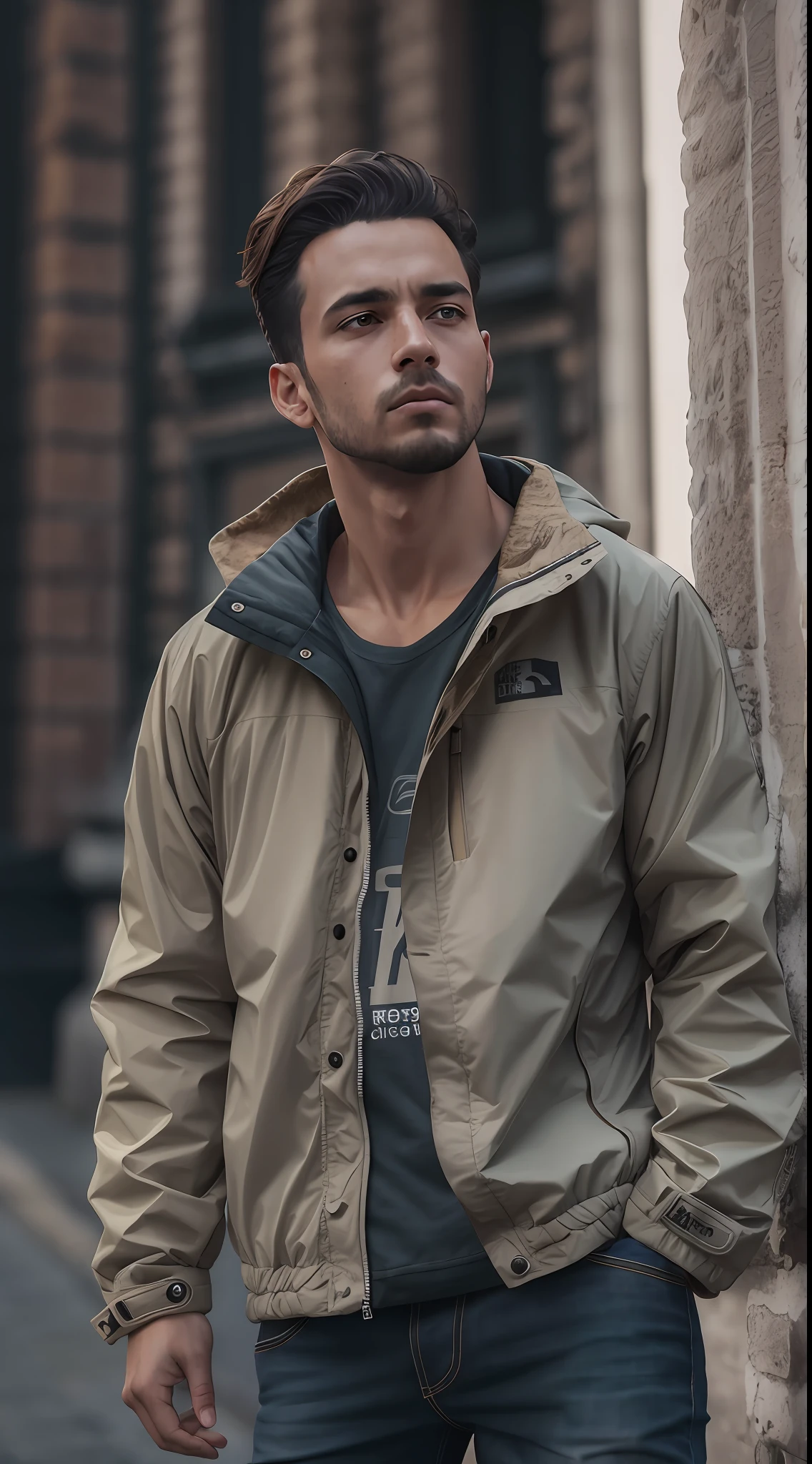 (homem jovem) Universidade sueca, loiro, corpo inteiro, em roupa TheNorthFace Wind Jacket, do lado de fora na rua, ((magro, pequeno)), fotografiarrealista, fotografia, obra-prima, realista, Realismo, renderizado, Alto contraste, digital art, photographicrealistic, trending on Artstation 8k HD, high definition, detailed, realistic;, detalhada, textura da pele, hiperdetalhada, Textura realista da pele, armadura, melhor qualidade, ultra high-resolution, (fotografiarrealista: 1.4), alta resolução, detalhada, fotografia crua, sharp re, By Lee Jeffries Nikon D850 Film Stock Photography 4 Camera Kodak Portra 400 Lens F1.6 pale colors hyper realistic texture dramatic lighting unreal trend in artstation cinestill 800, .RAW.