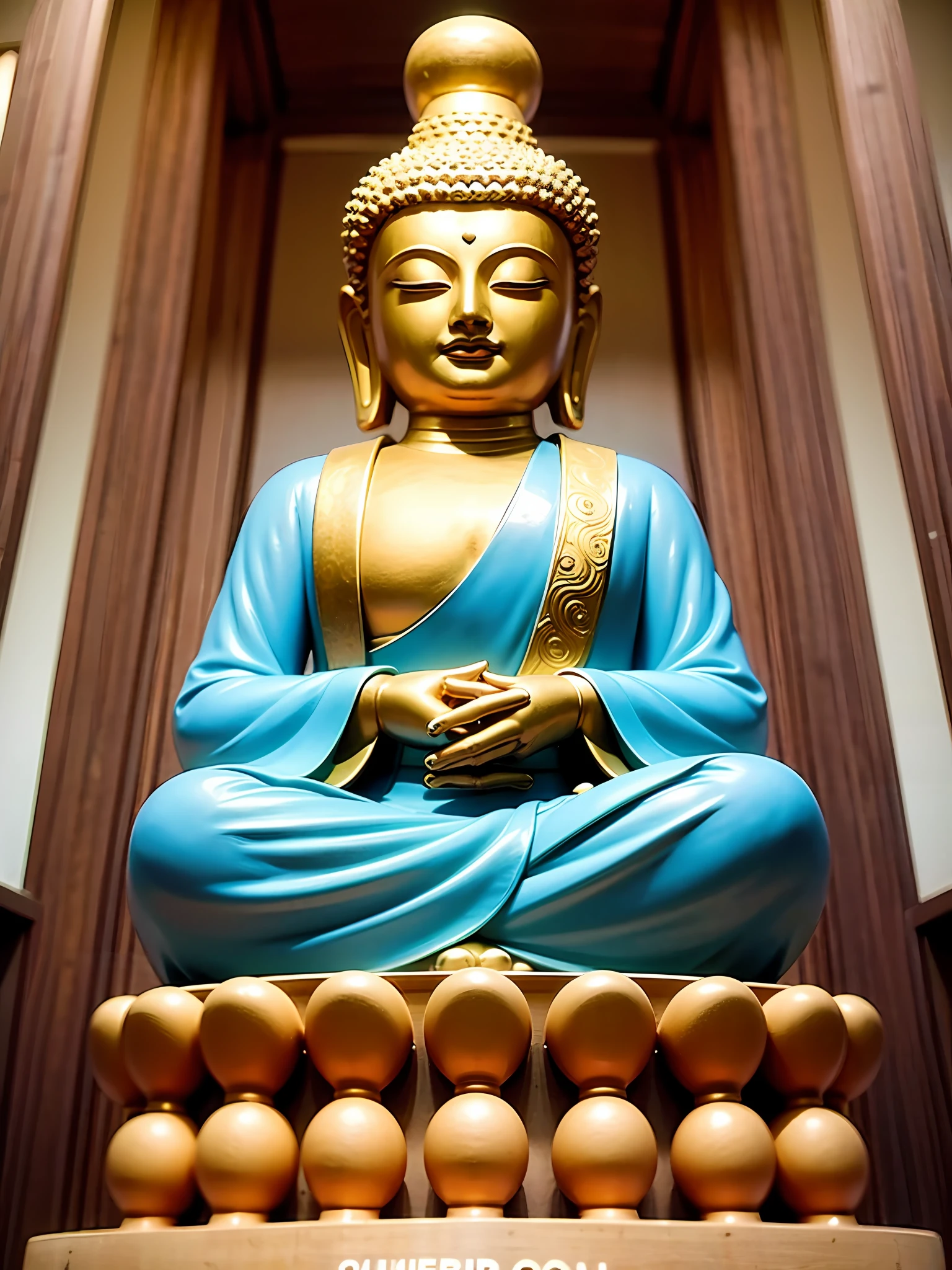 Buddha statue lines