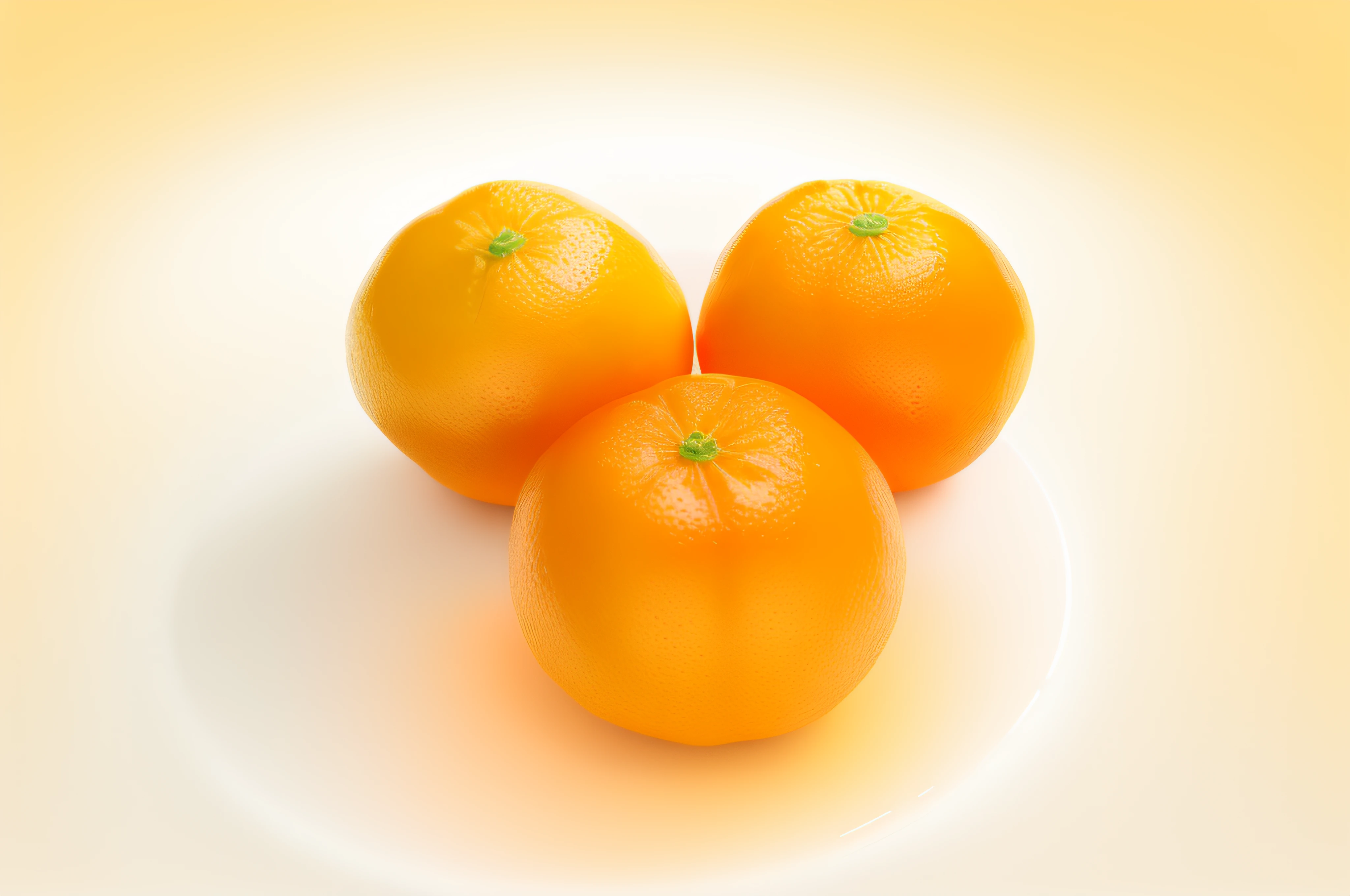 Three oranges sit on a white surface、There is one orange in the center, an orange, On White Background, peeled oranges, orange extremely coherent, On White Background, orange body, an orange, orange colors, vibrant orange, On White Background, Orange skin, professional fruit photography, orange head, orange, orange: 0.5, Orange minerals