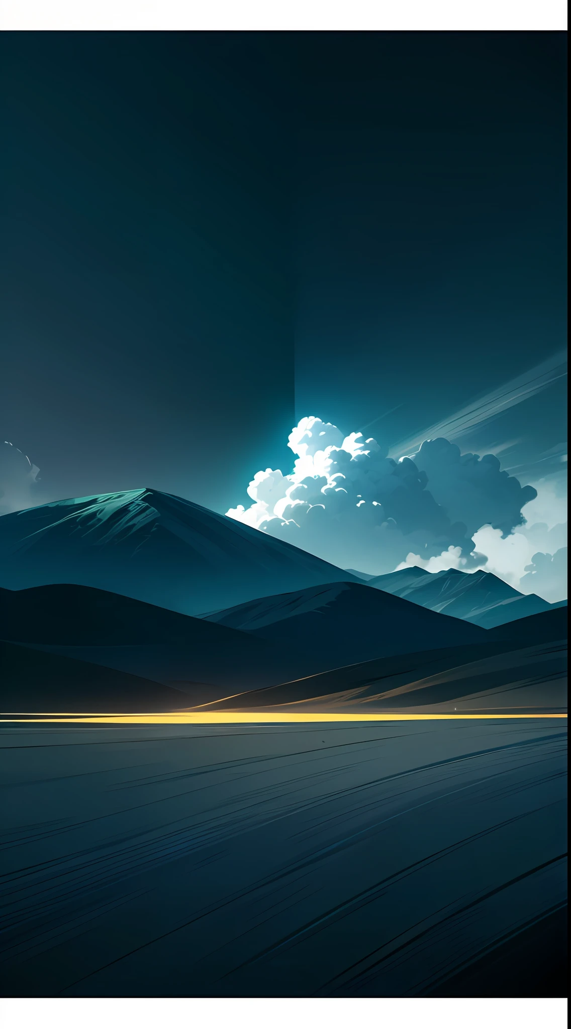 expansive landscape photograph, dynamic lighting, two tone lighting, high contrast