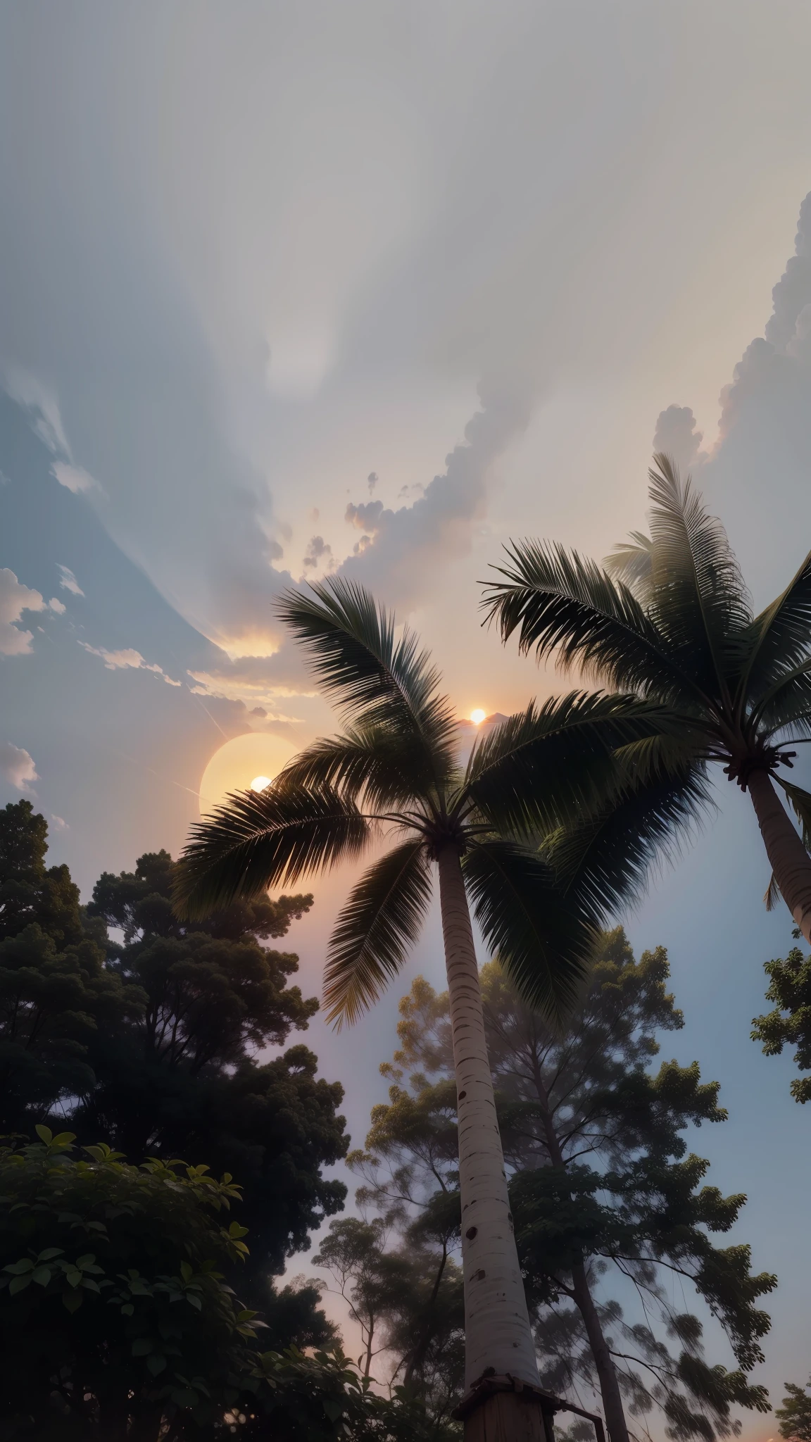 blue-sky，the setting sun，夏天，scenecy