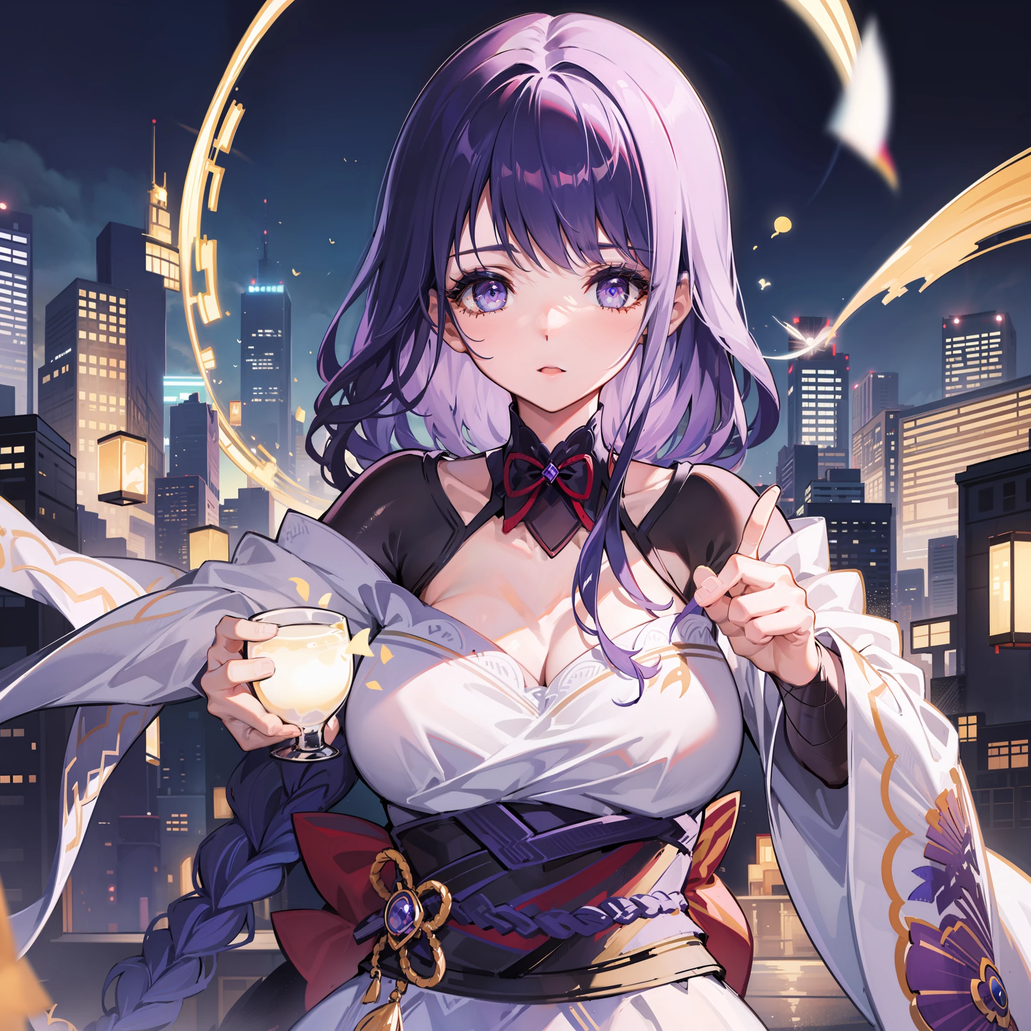 Best quality at best, 1girll, 独奏, Vibrant Proj, Fine Detailed Eyes, (Long hair that is detailed and vibrant), tack sharp focus, 详细的脸, sportrait, looking at viewert, with dynamism, semi transparent,the maid outfit