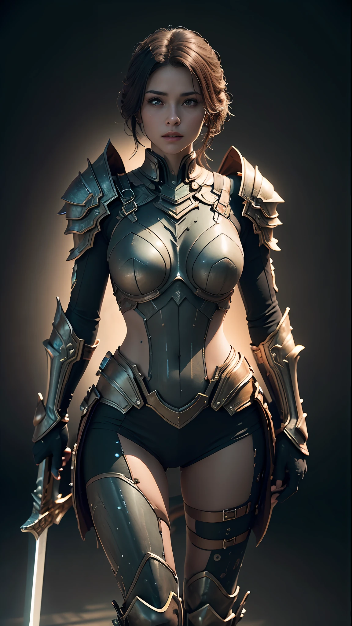 ((Best quality)), ((masterpiece)), (detailed:1.4), 3D, an image of a beautiful ancient warrior with armour, sword, HDR (High Dynamic Range),Ray Tracing,NVIDIA RTX,Super-Resolution,Unreal 5,Subsurface scattering,PBR Texturing,Post-processing,Anisotropic Filtering,Depth-of-field,Maximum clarity and sharpness,Multi-layered textures,Albedo and Specular maps,Surface shading,Accurate simulation of light-material interaction,Perfect proportions,Octane Render,Two-tone lighting,Wide aperture,Low ISO,White balance,Rule of thirds,8K RAW