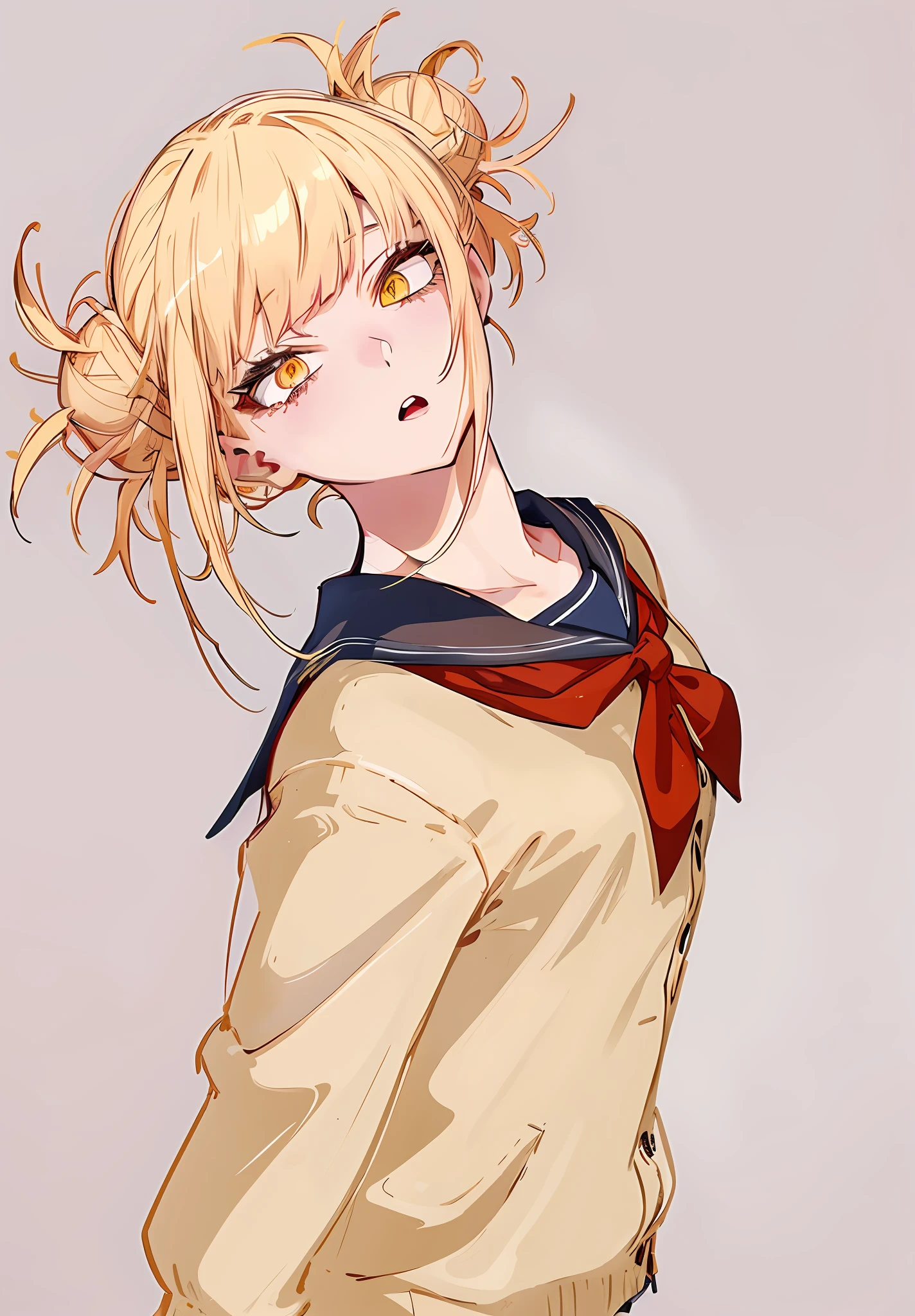 Anime - style image of a girl with blond hair holding a bow, portrait of cute anime girlbabes, (Anime Girl), Portrait Anime Girl, Anime Girl, Cute anime girl, pretty anime girl, anime style portrait, beautiful anime high school girl, an anime girl, young anime girl, Anime Best Girl, portrait of cute anime girlbabes, blonde anime girl with long hair, zerochan art