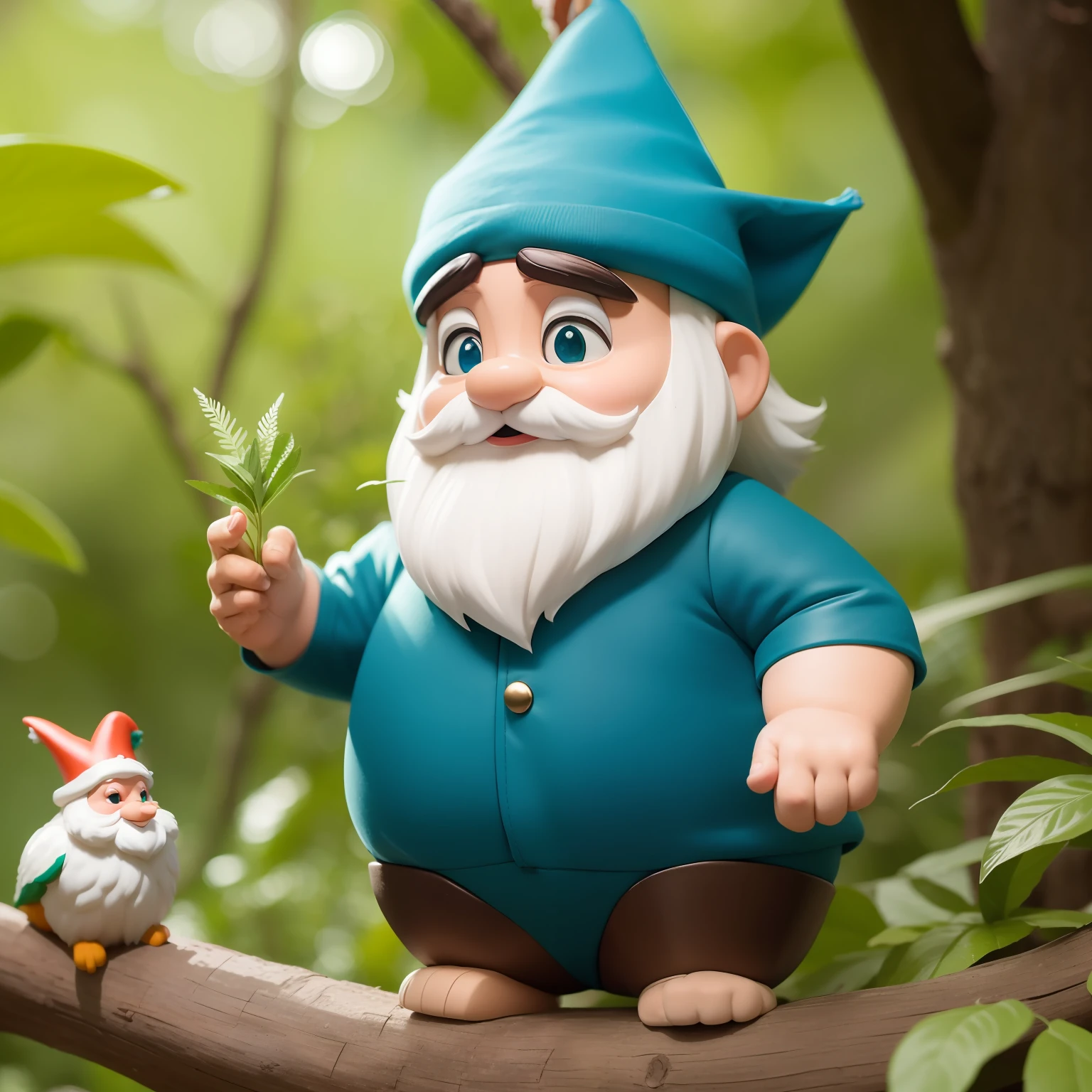 Na floresta encantada das fadas entre gnomos e animais