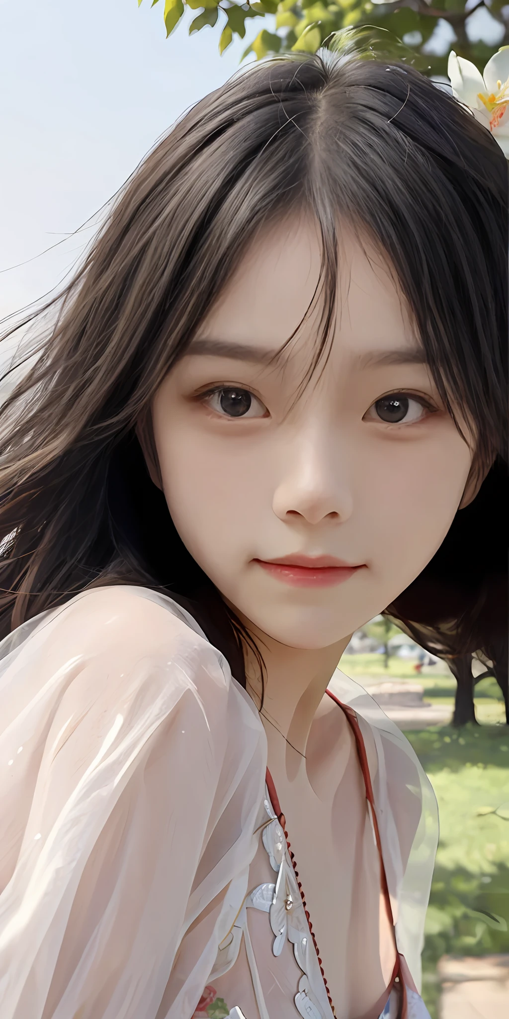 (1girll:1.3), 独奏, (((very vey very detailed face))),((very detailed eyes and faces))),beatiful detailed eyes,Body parts__,offcial art,Unified 8k wallpaper,ultra-detailliert,Beautiful and beautiful,big breasts beautiful,tmasterpiece,best qualtiy,primitive,tmasterpiece,ultra fine photos,best qualtiy,超高分辨率,photorealistic realism,rays of sunshine,full-body portraits,stunningly beautiful,,dynamicposes,Goose egg face,Peach blossom eyes,年轻,Simple and kind,The humble look in the eyes makes one can't help but profane,Bigchest,Vibrant eyes,(From the front side), Very detailed campus background with grass and trees, 详细的脸,detailed complex busy background,Untidy,opulent,milkyW,highly detailedskin,Realistic details of skin,Visible pores,Clear focus,volume fog,8K UHD,digital SLR camera,high qulity,filmgrain,White skin of the,photo-realism,DL,A huge metropolis of the dystopia of the future, semi transparent,Realiy,Shen Youchu
