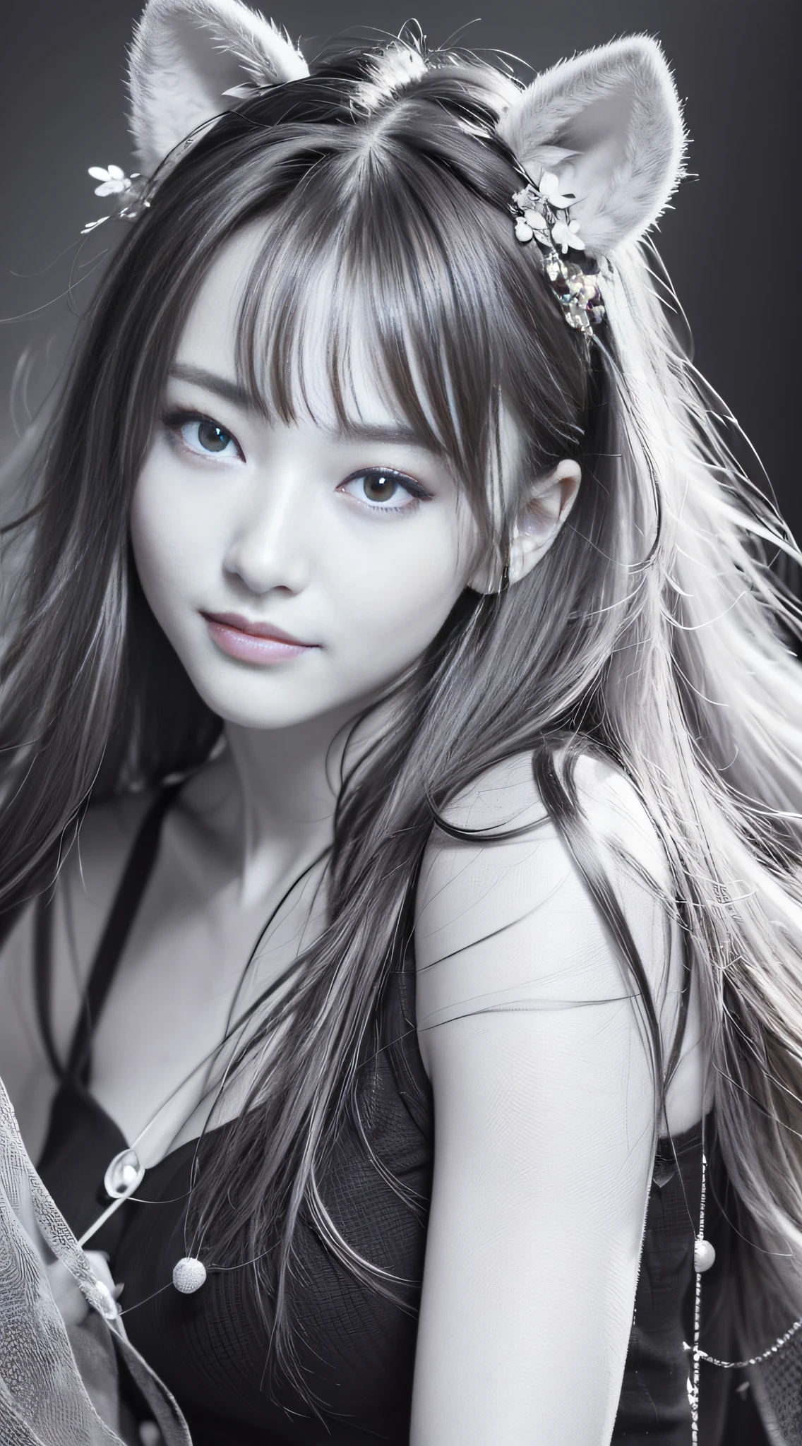 (realisticlying, realisticlying:1.37),(8k, RAW photo, best quality, tmasterpiece:1.2), adolable, Super meticulous, heart - shaped pupils, Physical rendering, 超高分辨率, kodakvision color, shot on Arricam LT camera,Background bokeh,sharp fokus,looking at viewert,realisticlying,realisticlying,独奏,realisticlying,best qualtiy,extremely detail face,Extremely detailed eyes and face,beatiful detailed eyes,absurderes,Incredibly Ridiculous res,haunting smile,Floating hair, ,