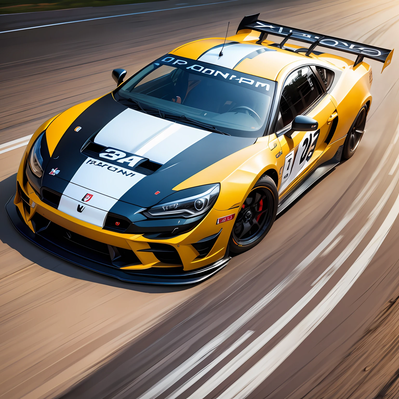 Car is on the track --auto