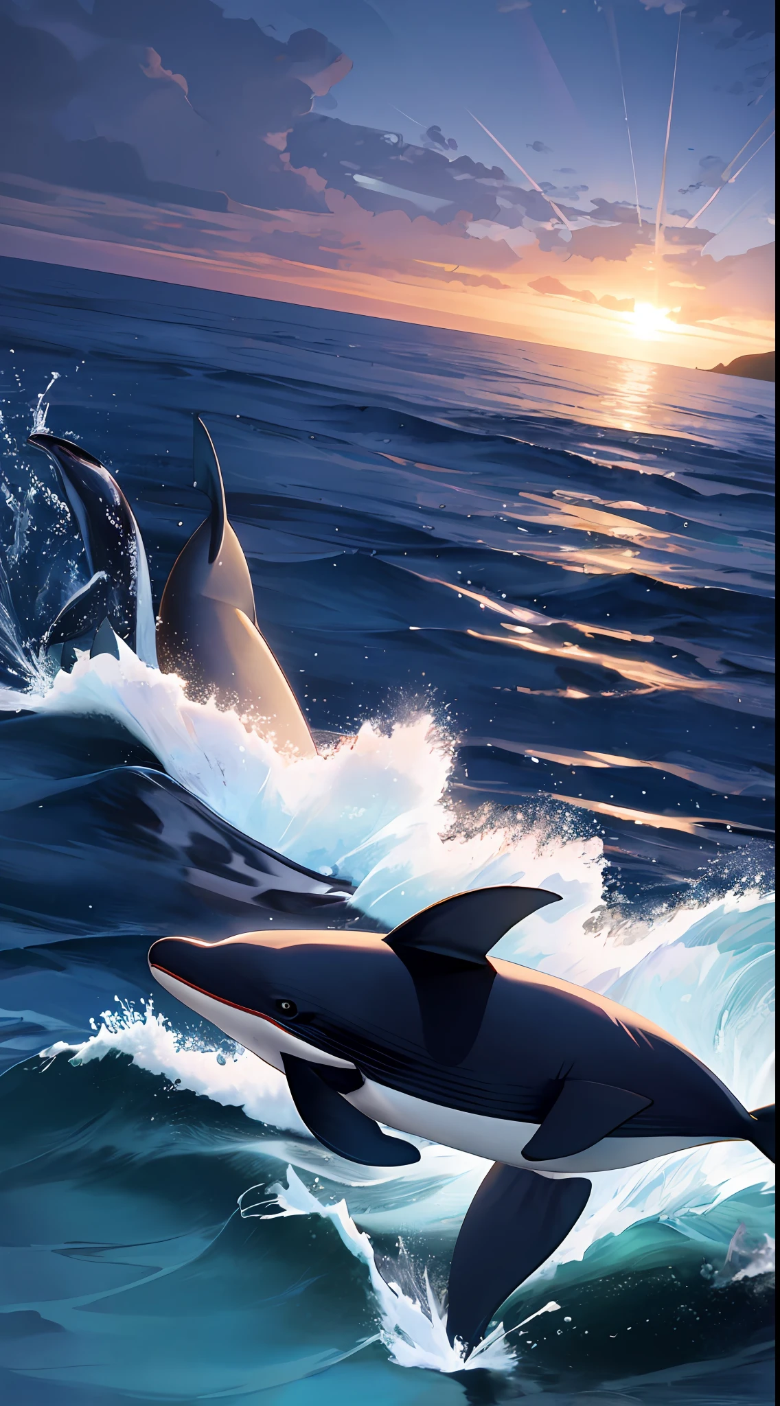 natta、rays of moonlight、Head down、Only the tail、Whale seen from the waves, Dolphins swim, a dolphin, Sharks surfacing from the lake, They are chasing whales, killer whale, Dolphins and swordfish, Daniel Taylor, Long flowing fins, by John Murdoch, Bottom Angle, Charles Billich, whales, the photo was taken from a boat
