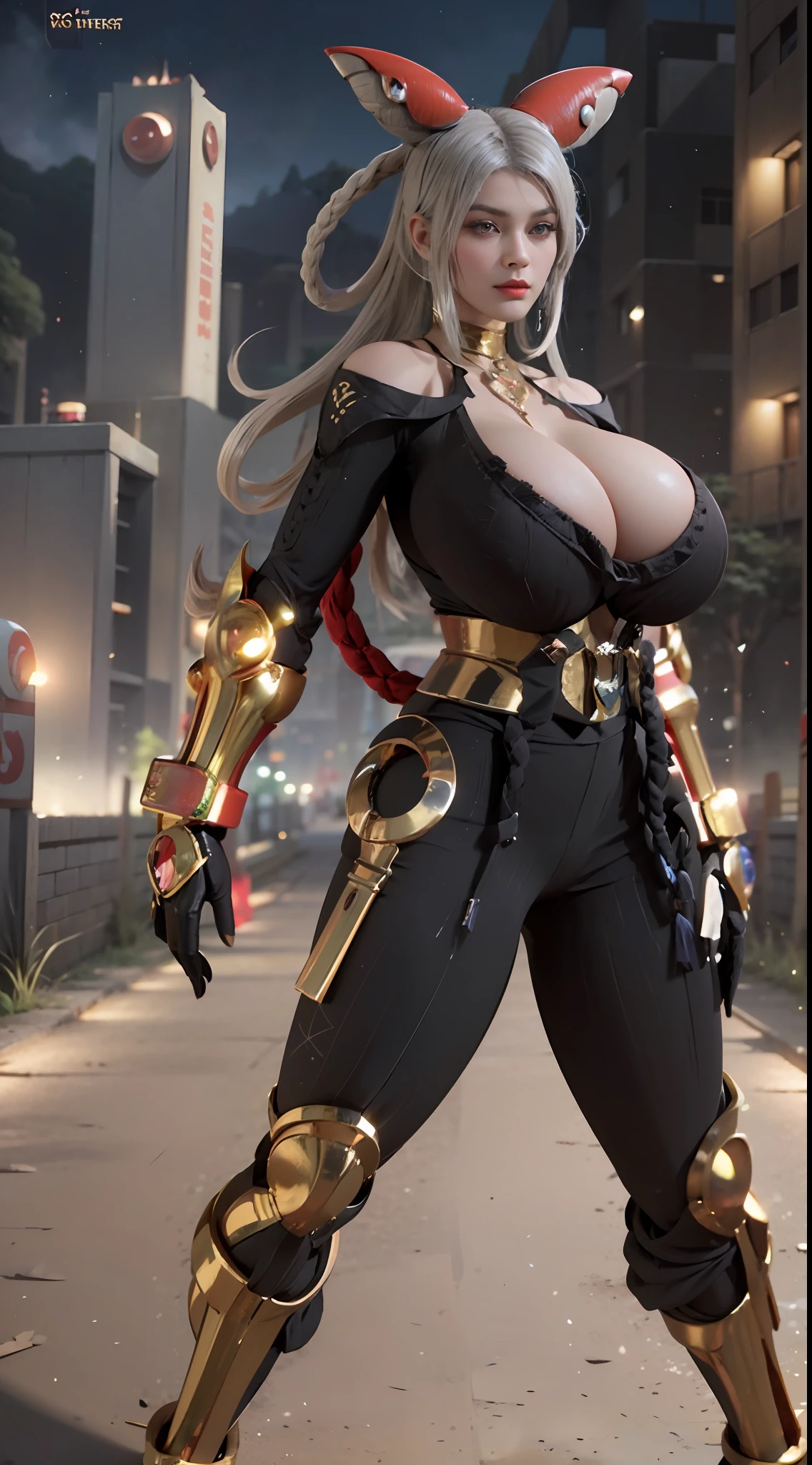 ((Unreal Engine 5)), 3DCG Rendering, looking on camera, sweater, y posing walking down on street, beautiful face, kpop makeup, CGmix, (photorealism:1.2), (perfect fingers), ultrarealistic uhd face, (huge fake boo4), (gigantic breasts:muscle abs), (big butt), (wide hi (thick thighs), slim waist, hourglass figure, half body, ((glowing skin)), ((shiny skin)), Realistic body, ((she is sexy body)), ((cleakin)), photorealistic, bokeh, motion blur, masterpiece, highres, 1080P, super detail, textured skin.