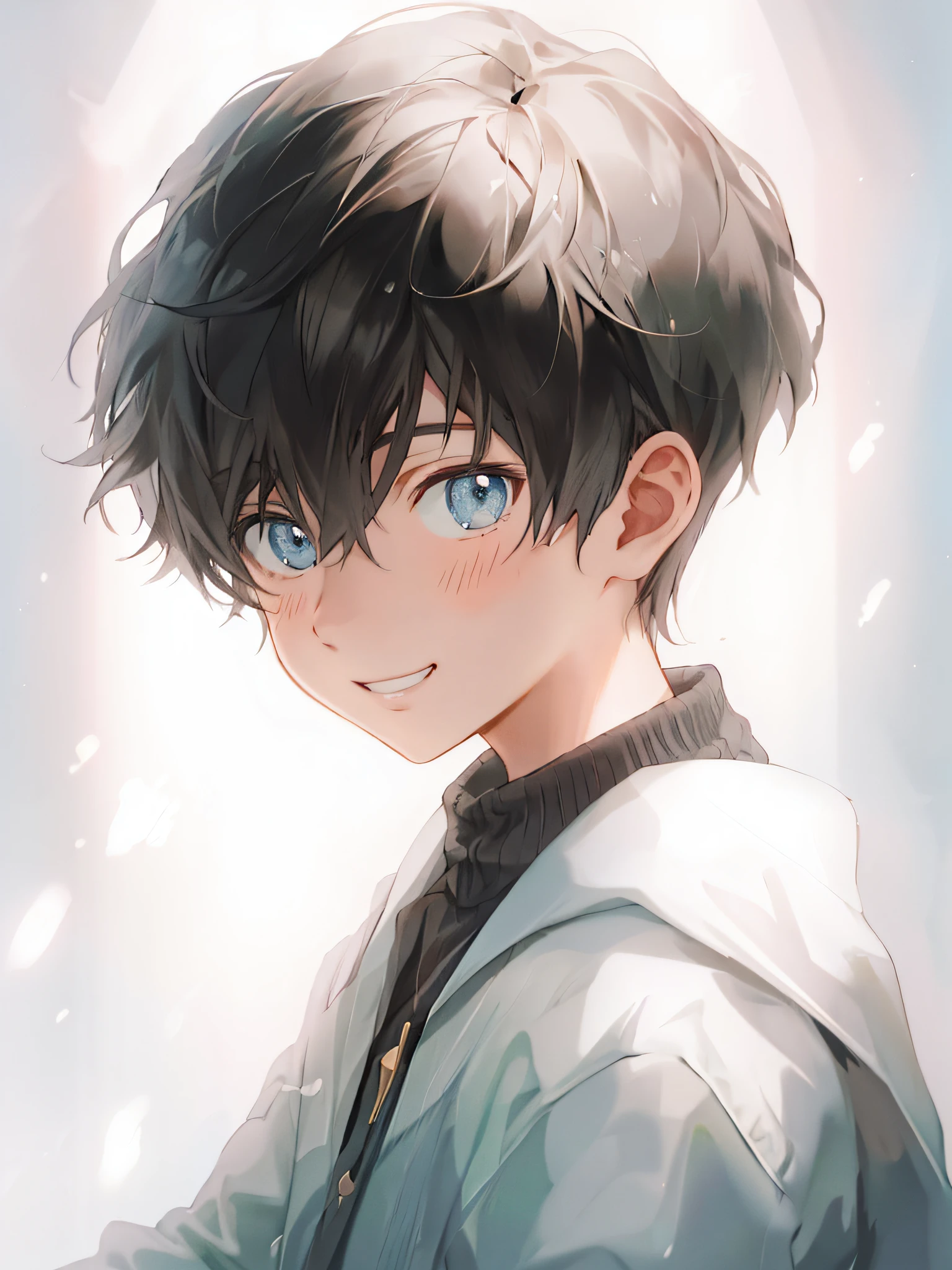 adolable,Squinted eyes,grin, tmasterpiece, HighestQuali, absurderes, Biggest detail, Complicated details