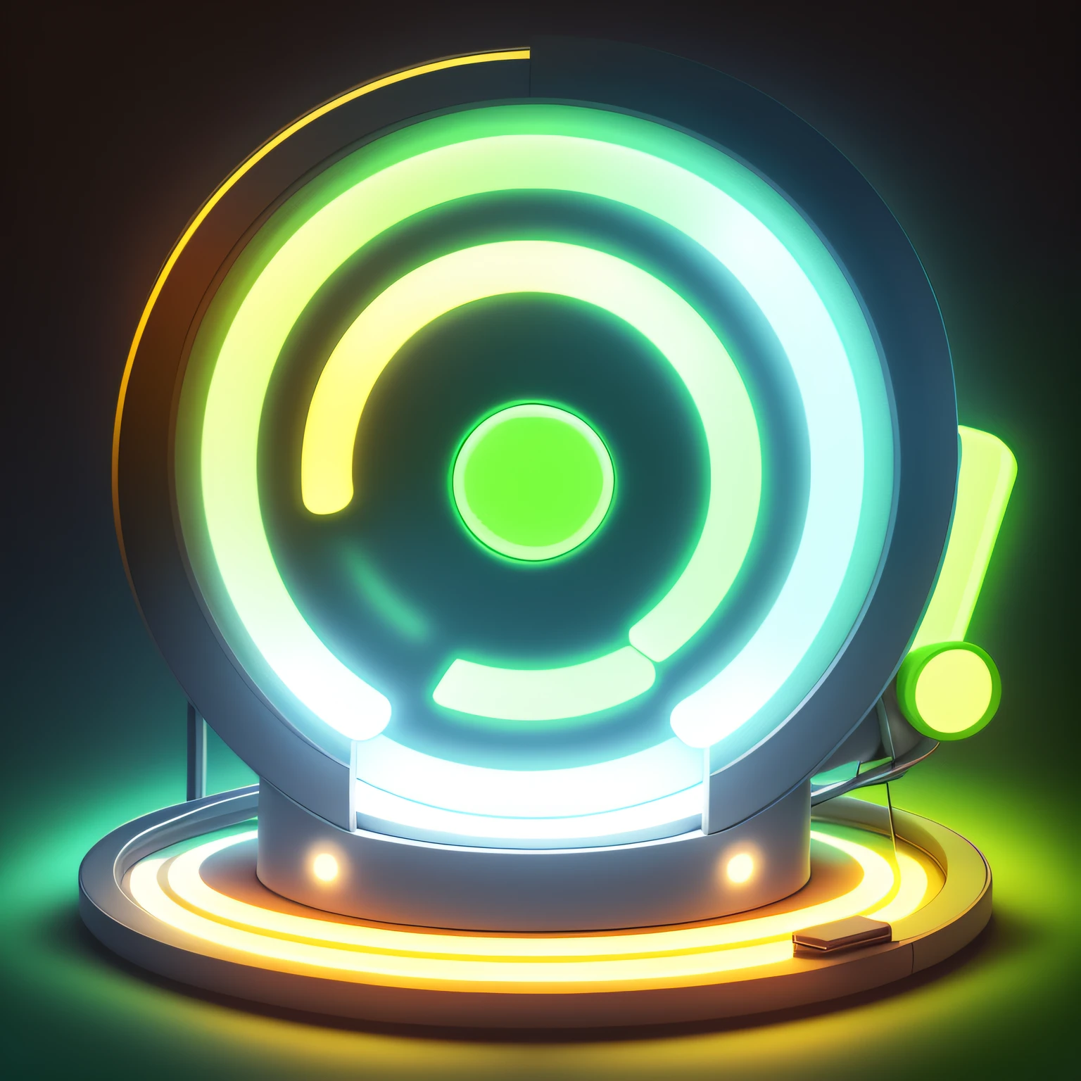 Smart traffic lights,Form a circular logo,The background is simpler,There is a battery,
