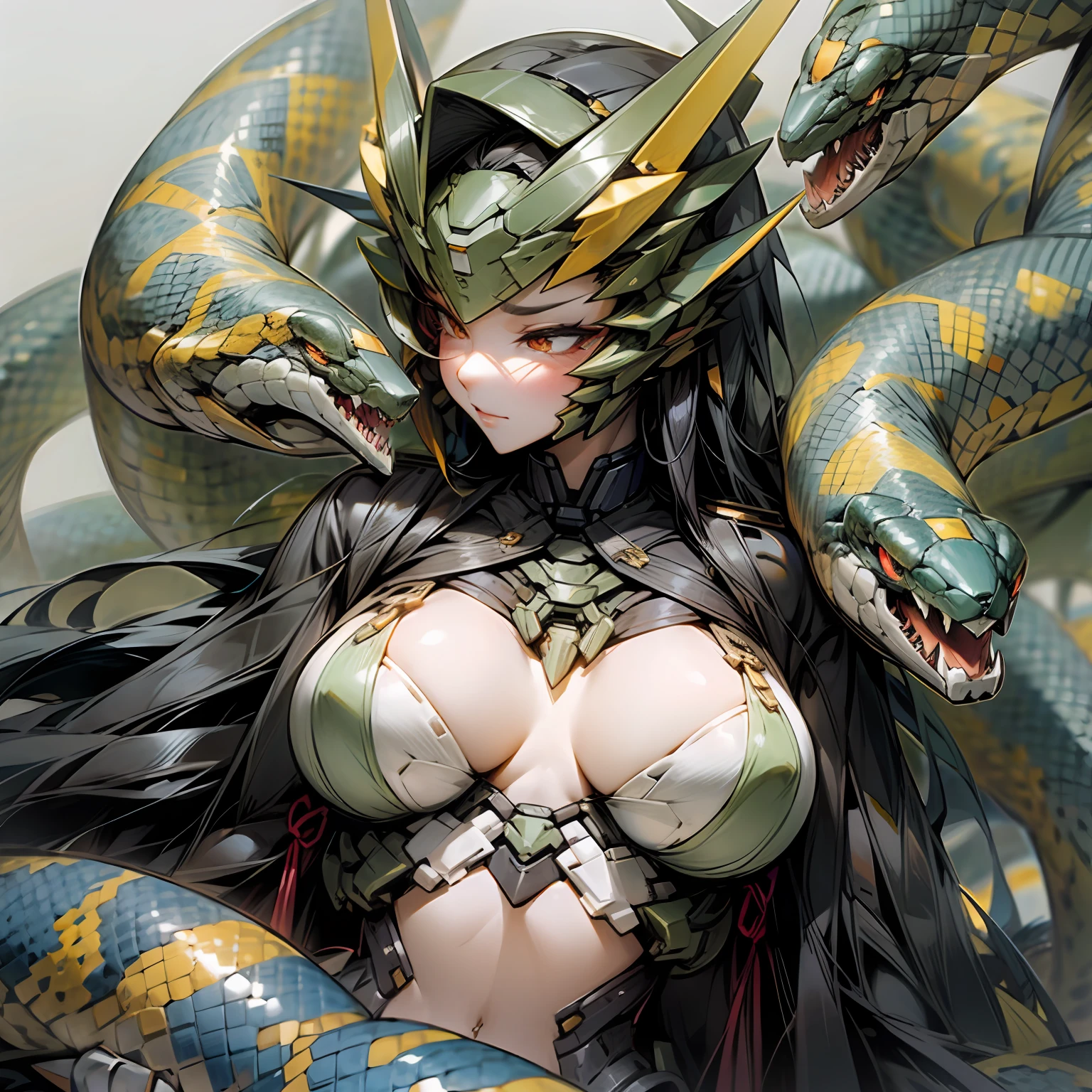 Types of snakes,mechs,Transformers,high qulity、Detailed pubic hair,复杂,multi-part