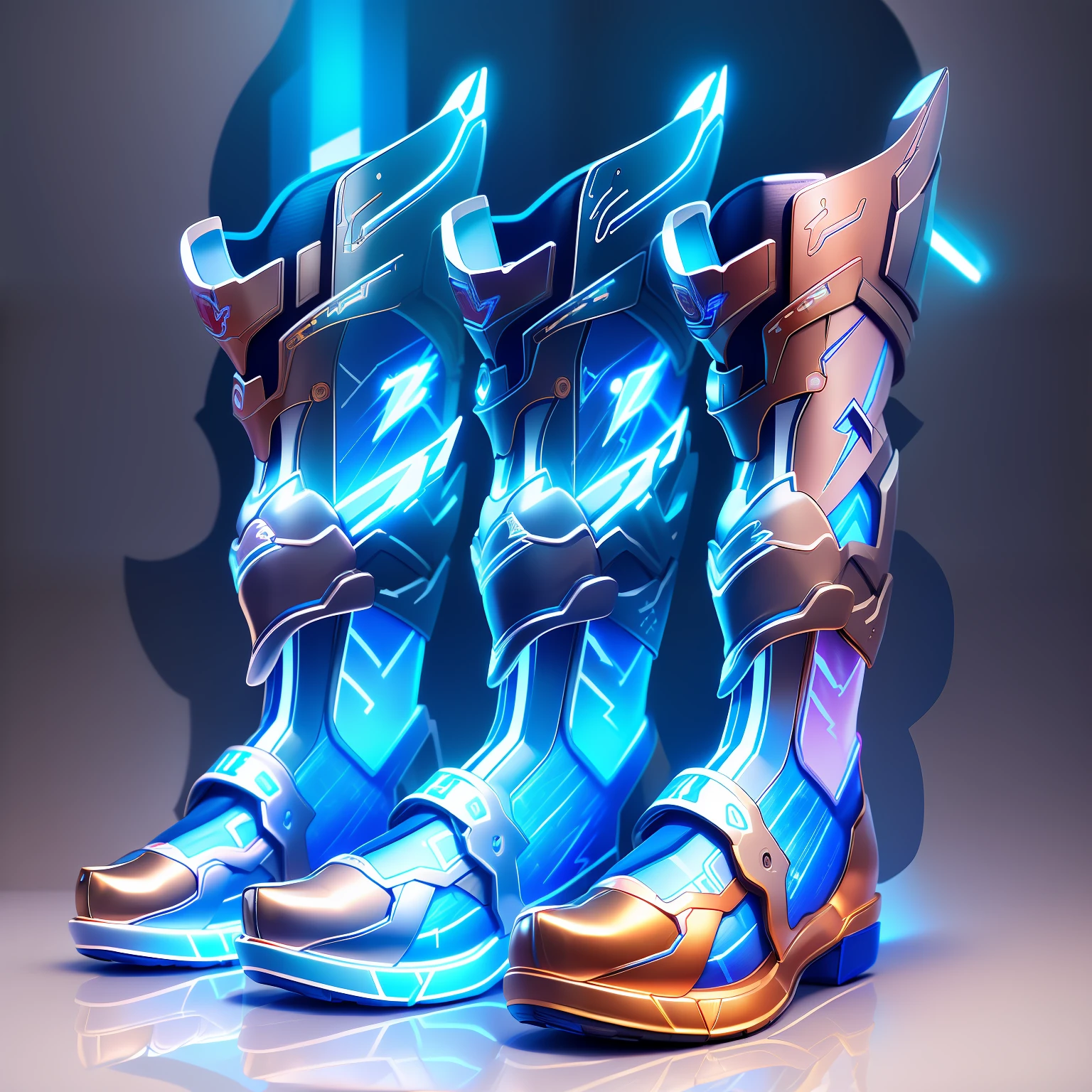 Masterpiece,Best quality,Ultra-detailed,Masterpieces, Game Icon Institute, The picture has only 1 lightning boot, plush, Game Icon Institute, Reasonable structure, High definition, k hd,Transparent background, 3D rendering 2D, Blender cycle, volume light,No Man, objectification, fantasy,Electric currents、blue colors、Thunder and lightning surround