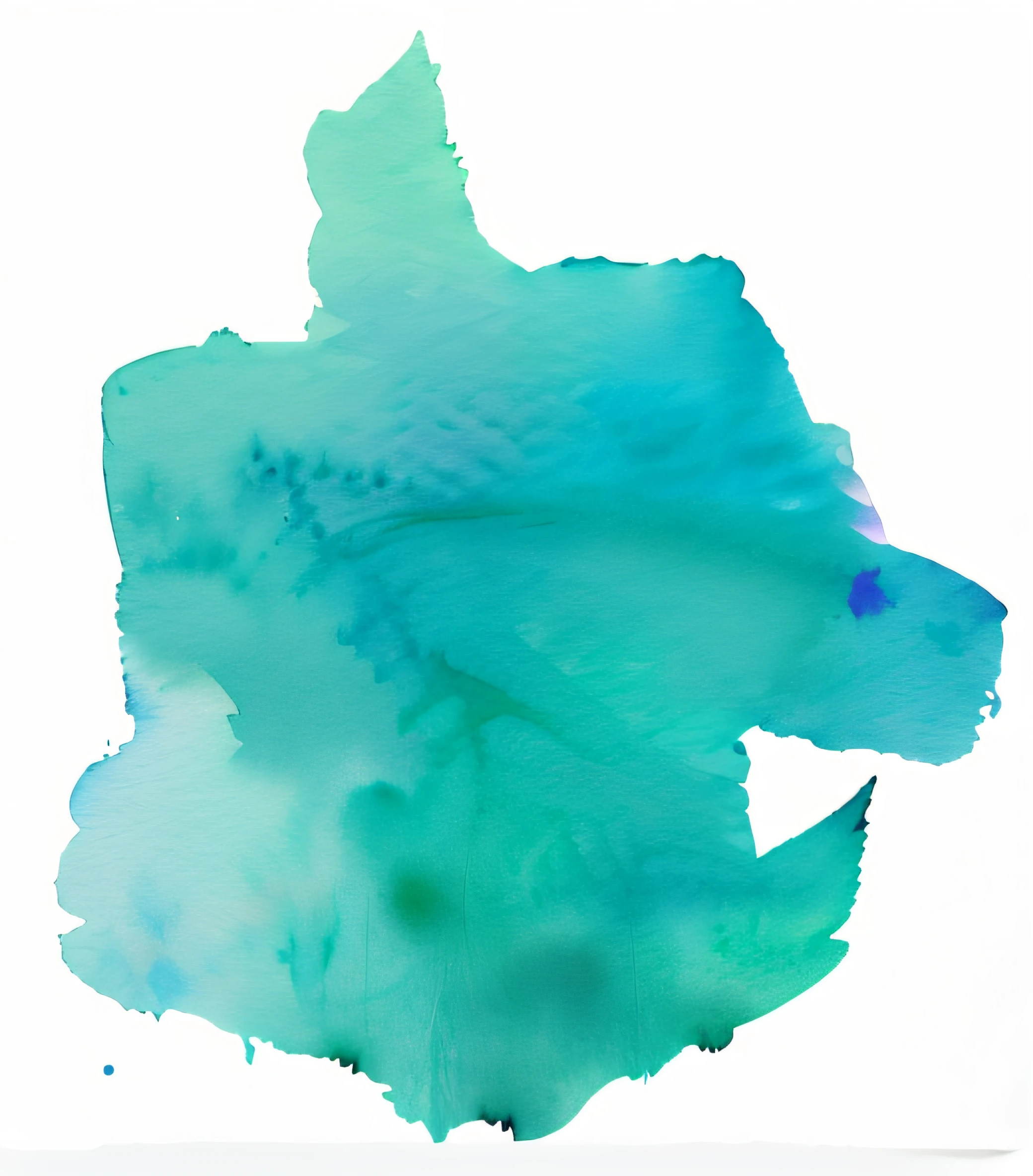a watercolor blot, a watercolor shape