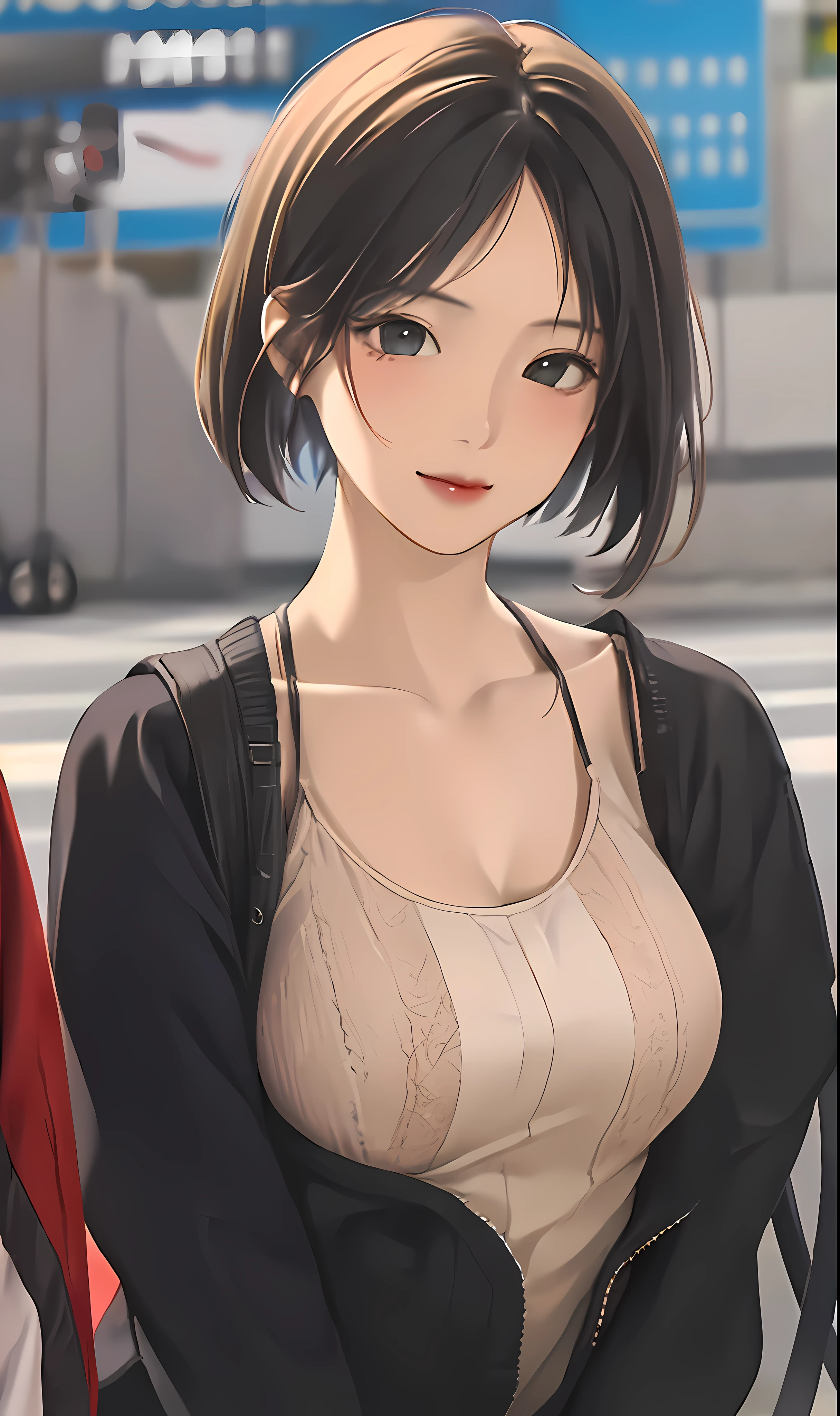 （（best qualtiy））， （（tmasterpiece））， （the detail： 1.4）， 3D， Bust， Portrait of a young girl， （（Facing the square））， （The body faces the audience）， （Beautiful petite slim young girl image）， （（Large breasts，small heads））， （（Bust photo））， （The upper part of the body）， （Slim perfect body： 1.2）， （face perfect）， （Young face）， （Perfect eyes）， （perfecthand）， （perfectfingers）， （Long neck and short hair： 1.5）， （A simple and tight one-piece combat suit： 1.3）、Golden hair、collars、（mitts：1.2）、（guns）、
