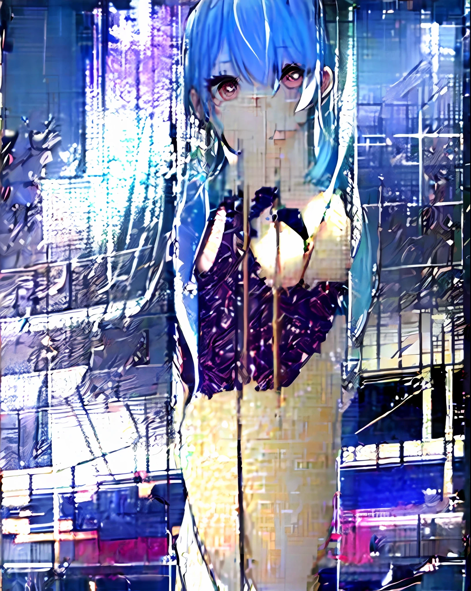barechested, 1girll, nedium breasts, big cleavage breasts, looking at viewert,Kneel, Eau, Be red in the face, parted lip, ssmile, 鎖骨, upper legs, rays of sunshine