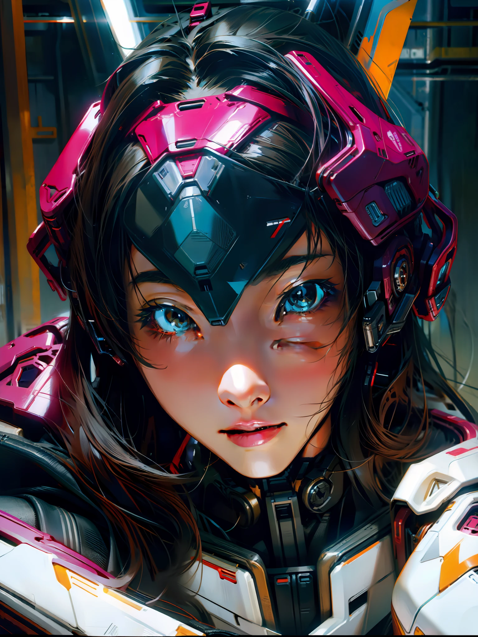 s girl,mechs,cyber punk perssonage,tmasterpiece,Excellent
