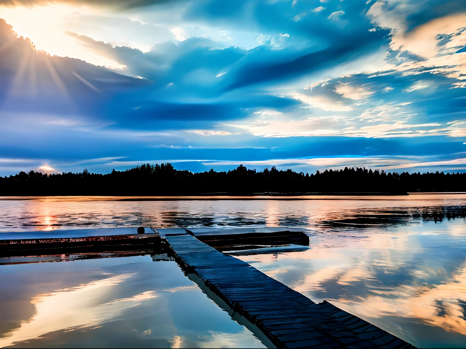 RAW photo, the sky in a puddle, 8k uhd, dslr, soft lighting, high quality, film grain, Fujifilm XT3