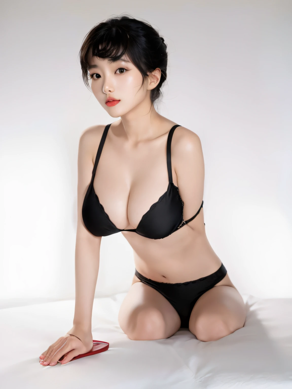 Arapi has no legs, One-armed amputee women wear black bras,Pose with red shoes on your hands, gorgeous chinese models, Japanese model, Gorgeous young Korean woman, Attractive pose, beautiful Korean women, seductive anime girls, Korean woman, full-body xianxia, Asian, Yun Ling, Korean girl, photo of slim girl model, Beautiful sexy woman photo