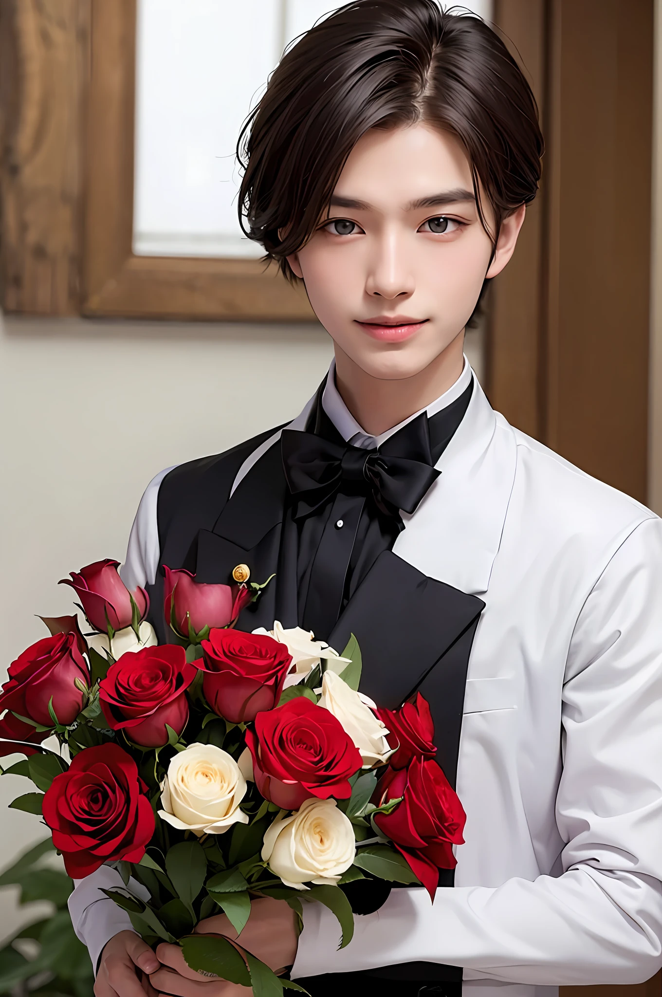 White tuxedo