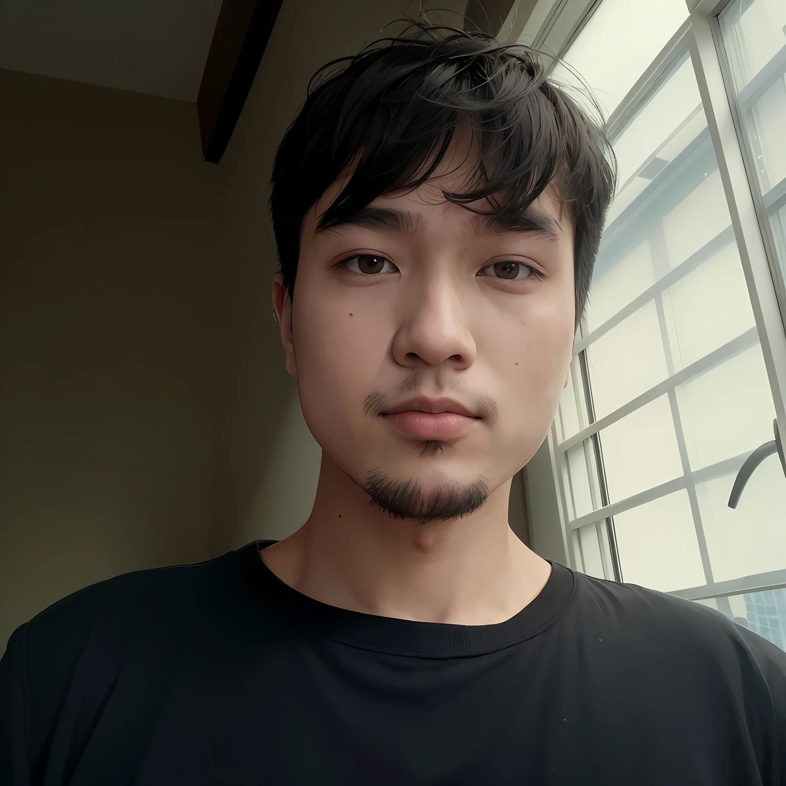 there is a man that is standing in front of a window, 2 7 years old, xintong chen, 2 8 years old, 8k selfie photograph, yihao ren, 2 9 years old, yanjun cheng, south east asian with round face, 2 3 years old, Lin Qifeng, wenjun lin, 2 2 years old, Leng Jun