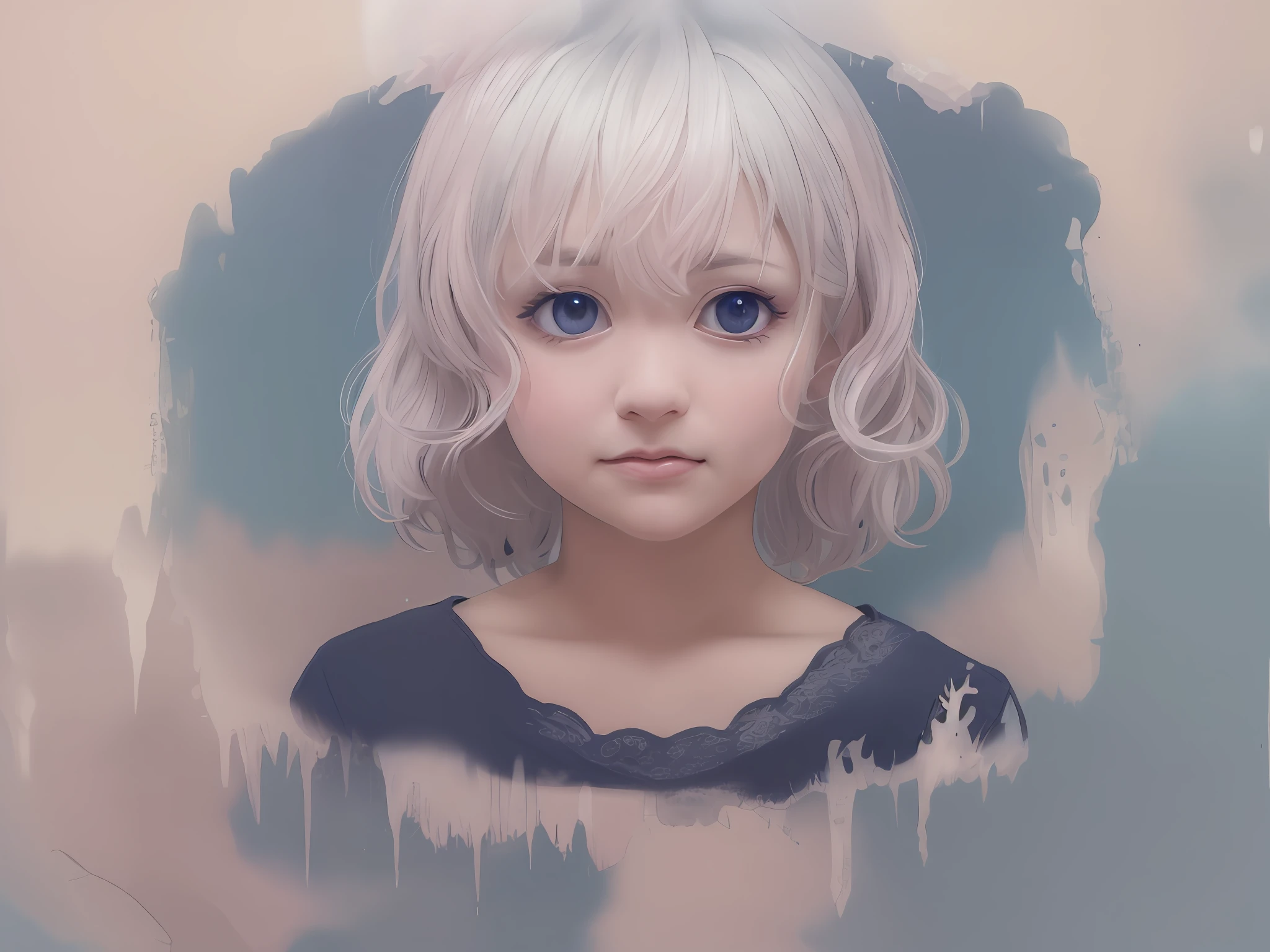 Anime girl with blonde hair and blue eyes on blue background, Stunning anime face portrait, a beautiful anime portrait, Anime style portrait, anime styled digital art, portrait anime girl, Anime girl portrait, portrait of an anime girl, portrait of cute anime girl, Portrait of an anime girl, detailed portrait of an anime girl, Cute anime girl portrait, Digital anime art, anime portrait