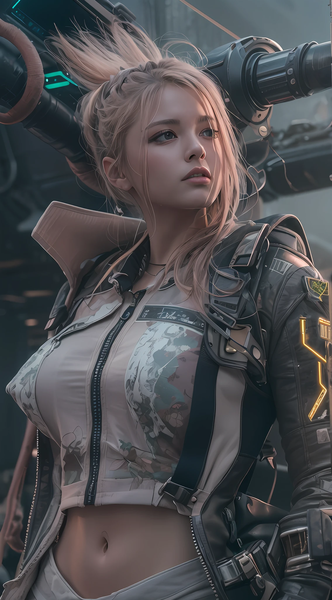 (A masterpiece of ultra-refined quality,Hyper-realistic,CG 、 8K,RAW photos),(cyber punk style:1.3,Wasteland:1.11)