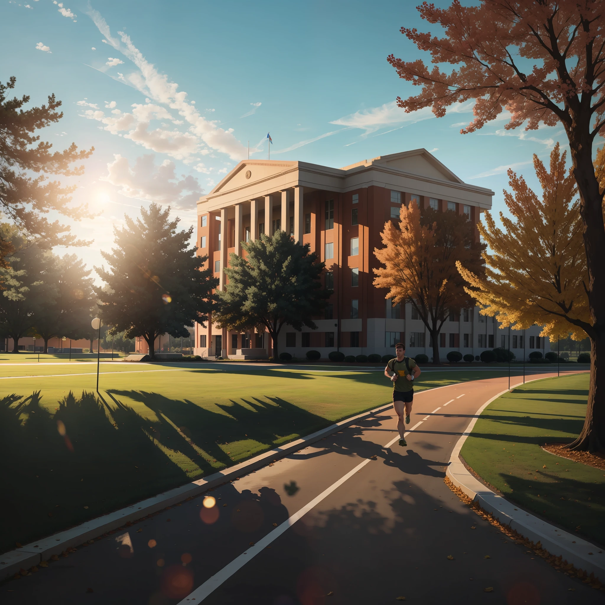 Campus Morning Military Training Run --auto