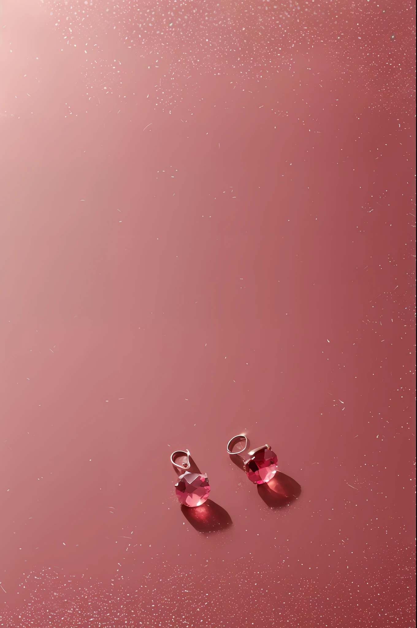 Photo 8 k of jewelry on a rosé wallpaper background, Design minimalista, joias, brincos