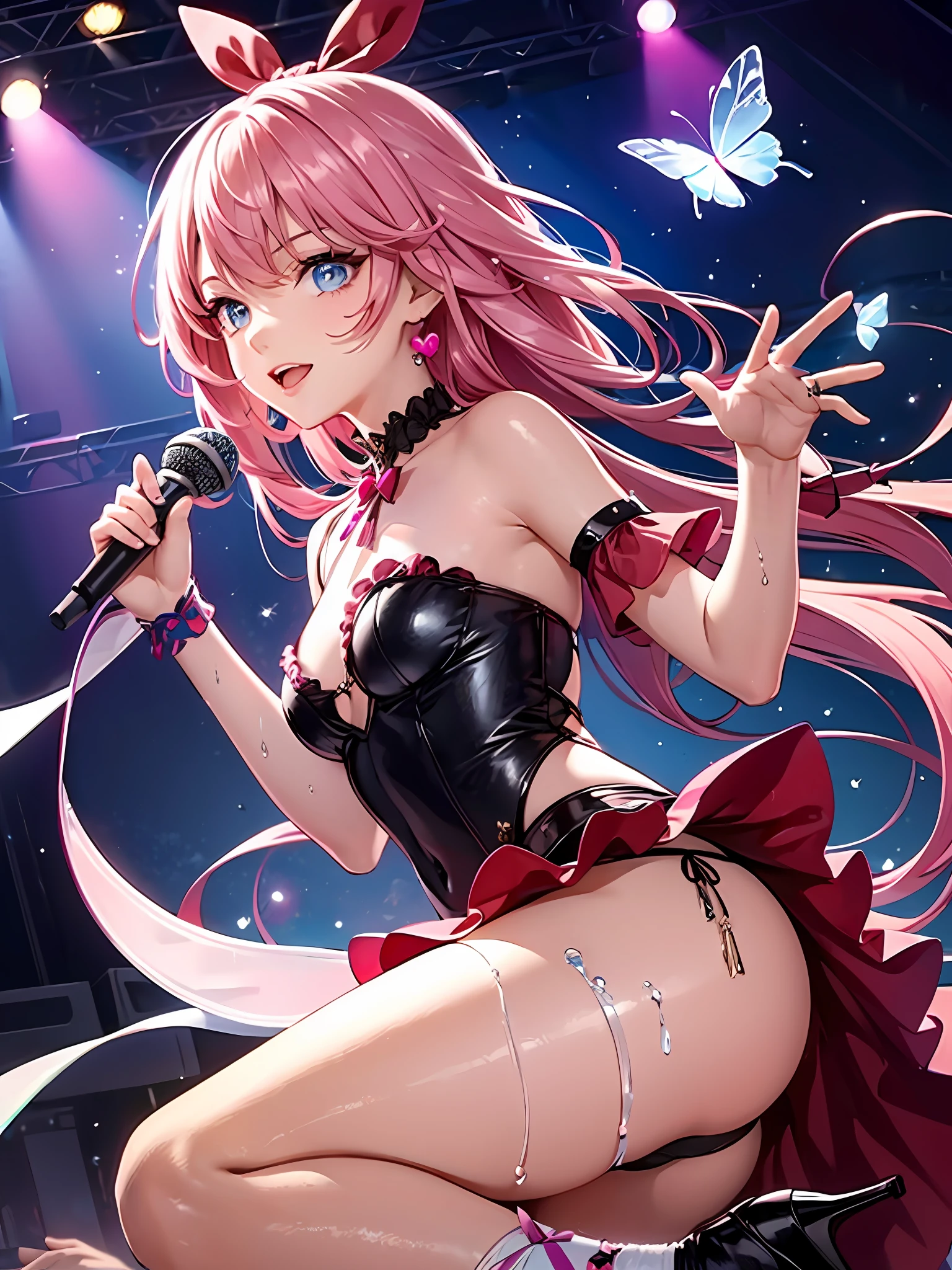 Ultra-detailed redrawn single middle finger:1.2