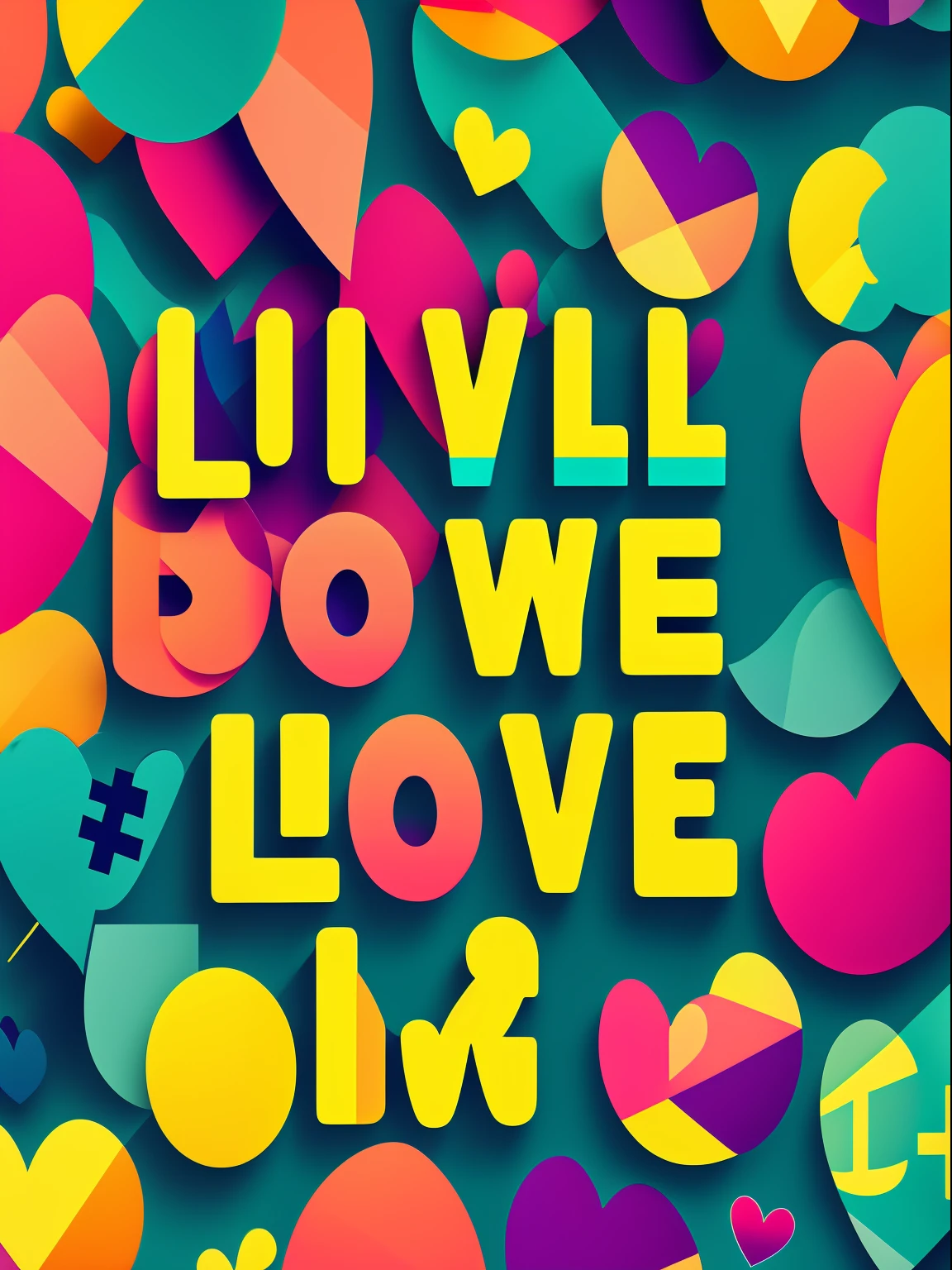 Social media copywriting background image,The subject:love life,Design style:Dopamine style,The text in the picture is::10 sentences of copywriting of the circle of friends who embody the love of life - English lyrics