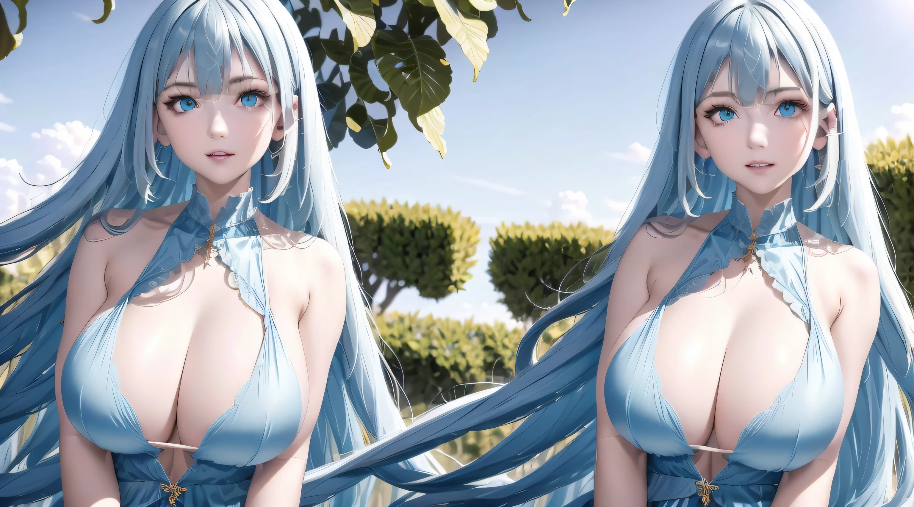 nsfw, ulzzang-6500-v1.1,instagram,{photorealistic},{realistic}, beautiful detailed girl, extremely detailed eyes and face, beautiful detailed eyes,absurdres, incredibly absurdres, huge filesize , ultra-detailed, highres, extremely detailed,best quality ,masterpiece, illustration, an extremely delicate and beautiful, extremely detailed ,CG ,unity ,8k wallpaper, Amazing, finely detail, masterpiece,best quality,official art,extremely detailed CG unity 8k wallpaper, light on face, cinematic lighting, 1girl,sexy, (gigantic breasts:1.2),(see-through:1.5),(topless:1.3),jinstyle, jin clothing, hanfu, thick thighs,outdoors,chinese style architecture,in summer,nature