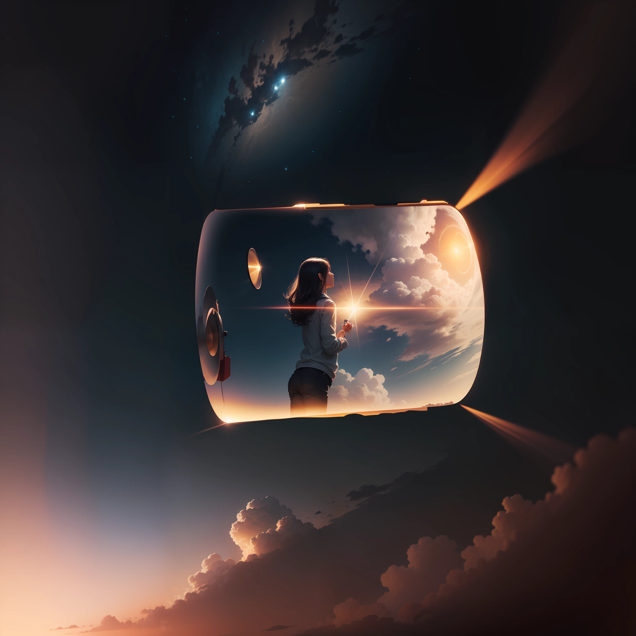 A product in the middle of the sky