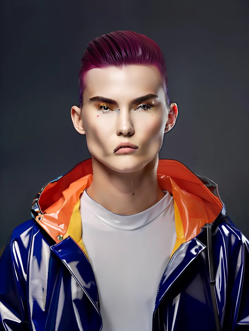 Blue PVC jacket