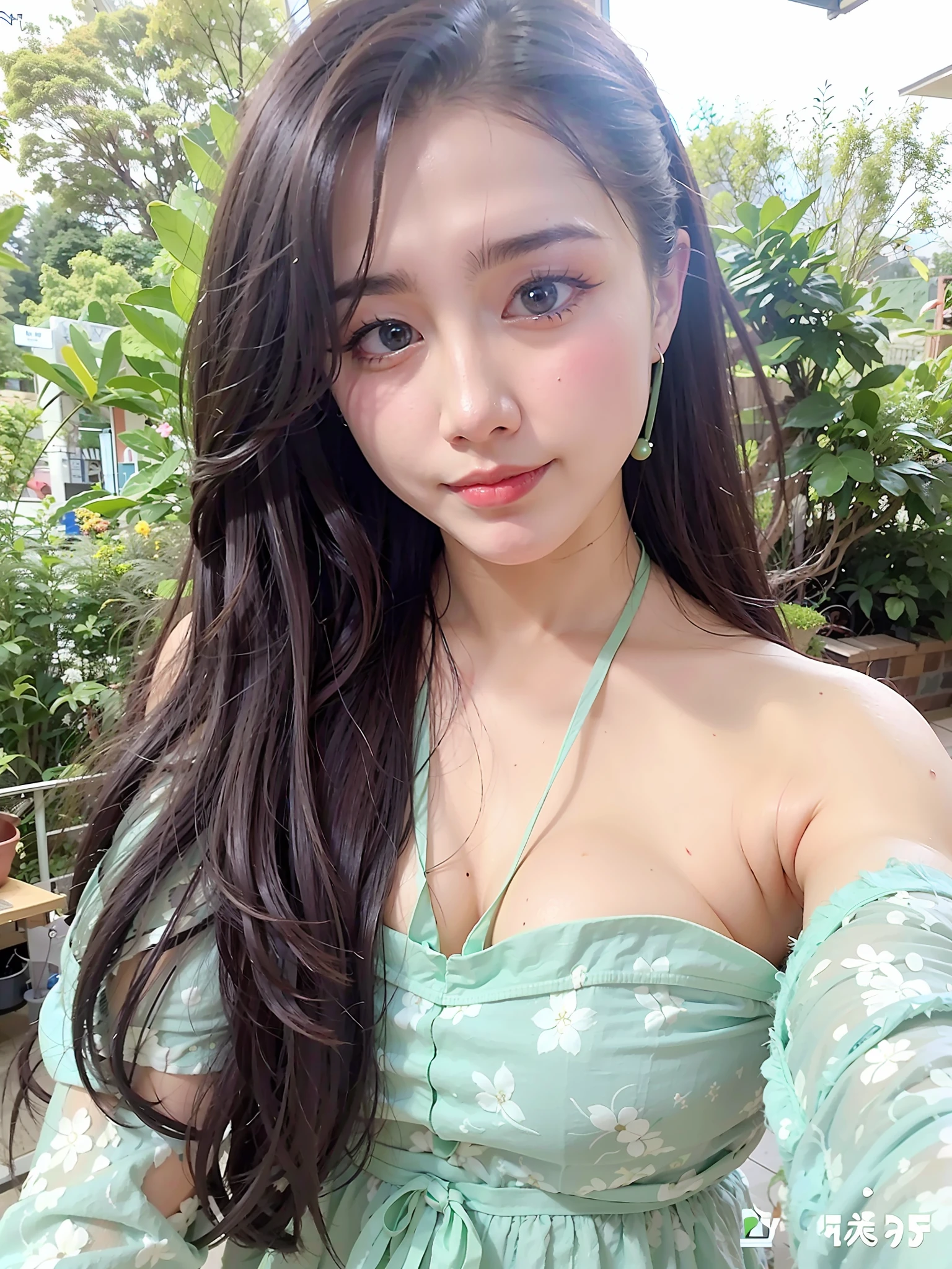 Long-haired Aravi woman in green dress and earrings, xintong chen, dilraba dilmurat, Chinese girl, 2 8 years old, wenfei ye, 2 7 years old, 2 2 years old, xision wu, 2 3 years old, Beautiful Asian girl, 2 9 years old, 21 years old, Li Zixin