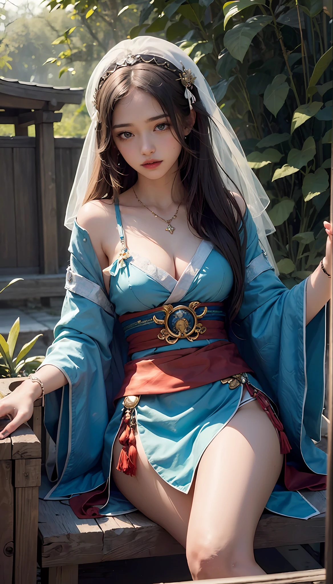 (1girl:1.3),solo,__body-parts__,
official art, unity 8k wallpaper, ultra detailed, beautiful and aesthetic, beautiful, masterpiece, best quality,Fantastical Atmosphere, Calming Palette, Tranquil Mood, Soft Shading,
Miko priestess, charm spell, talisman familiar, shrine maiden duties,