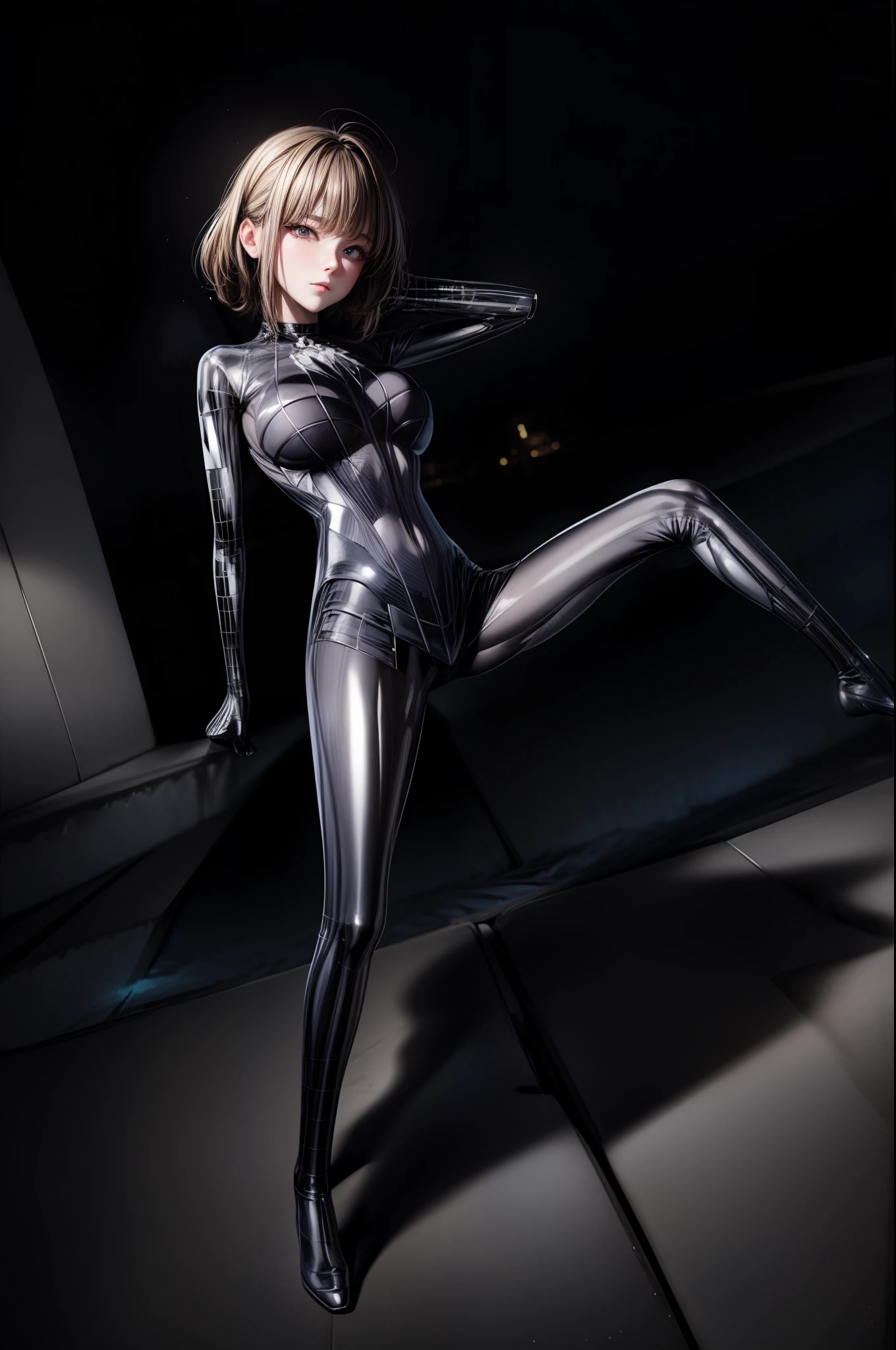 ((Erect full-body shooting:1.3, squatt, (urinating), (Urinary incontinence:1.47), ((Urine on the floor)), (putting makeup on), Beautiful big breasts, (areola of breast), (cleavage:0.3), (oppai:1.3) Breast size, (Bokeh), inside in room, Detailed luxury living room, model poses, (Little big breasts柄_Head), Gentle and attractive Chinese beautiful girl, Korea(K-pop idols), 独奏, Delicate and sexy(鎖骨:1.3), Black jumpsuit, Smooth skin, choker necklace, whaite hair,whaite hair, long leges, short detailed hair, Oval shaped face,二重まぶた,clever,nice hand,Good feet,naturey(:1.25),Glow on the face,,black reotard,(squatting on the ground)((spread their legs)),((spread their legs))),(from below angle),(Glow skin:1.4),((low angles)),perfect bodies,Toned body type, Extreme hip-to-waist ratio,Sexy, (64k,hyper HD,RAW photos,best qualtiy,tmasterpiece:1.2),(realisticlying,realisticlying:1.37),超高分辨率, photon maping,Radio City,((Hasselblad photograp)),physically-based renderingt,Professional soft lighting,high-heels,