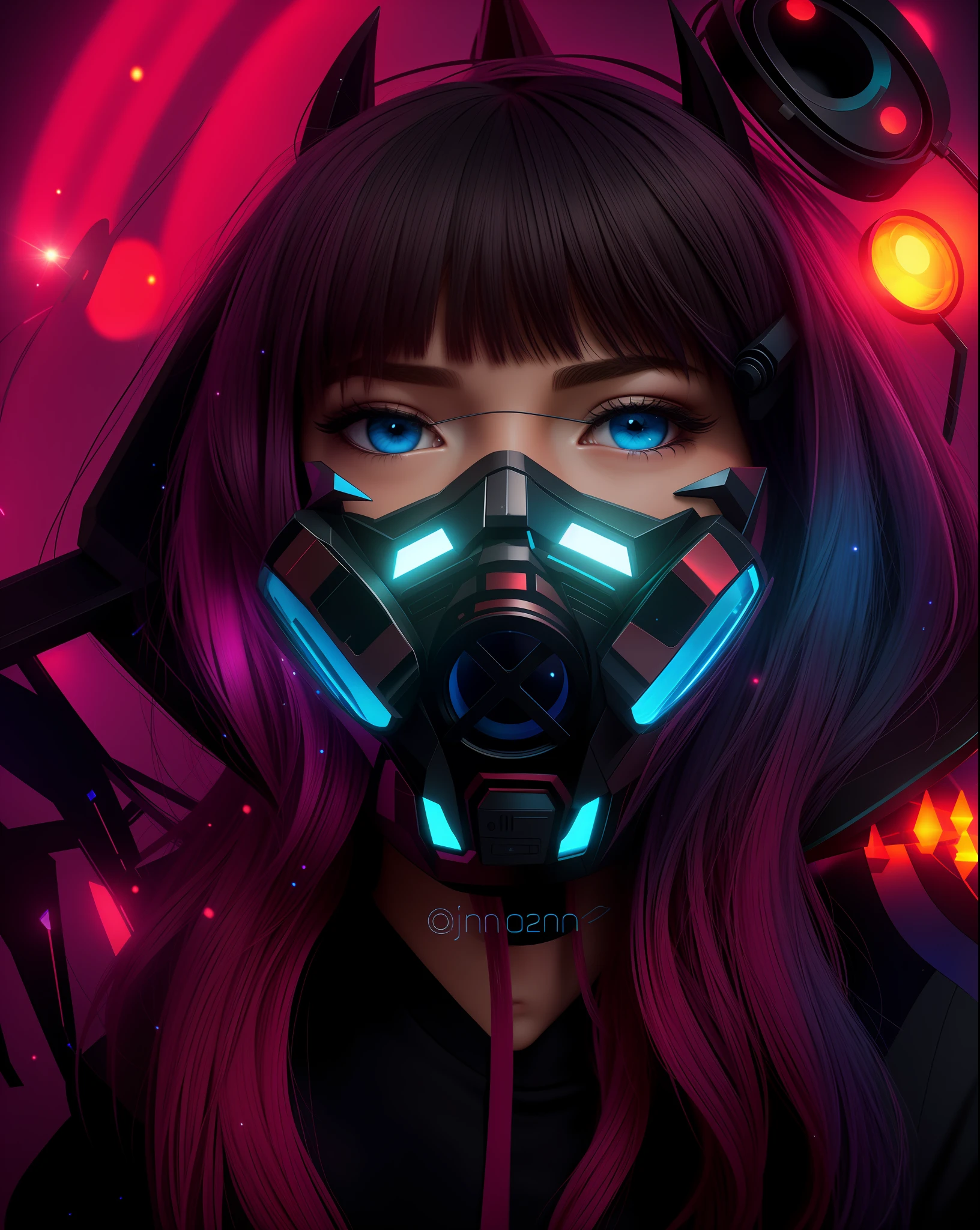 black hair, hair bobbles, wince, solid round eyes, fake animal ears, slight smile, multi-colored hair, hair behind ear, Quad bikes, hair ornament, Mask on the head, Happy tears, amber eyes, crescent earrings, earings, slight smile, surrealism, ombre, anaglyph, stereogram, tachi-e,  pov, atmospheric perspective, lens flare, 8K, super detaill, ccurate, Best Quality, 16k, UHD, ccurate, anatomically correct, High Details, hight resolution, Guy and girl, Beautiful, In the hood, hairlong, (Realistic:1.tra high resolution, (photo-realistic: 1,4), 8K resolution, neon lights, 3d, ..CGI, voluminous lighting, a space ship, A look at the cosmos, Russia, cyberpunk atmosphere