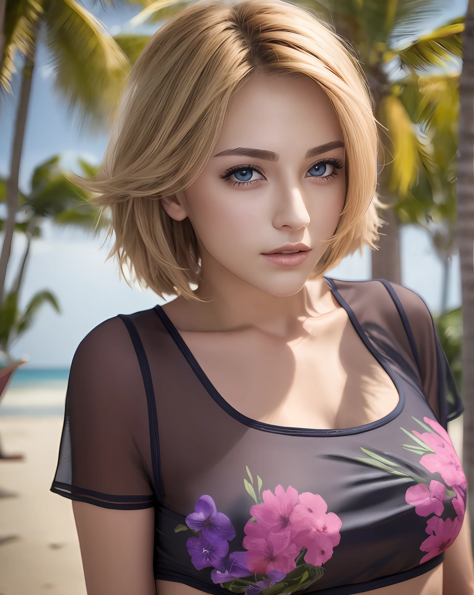 Resort Beach Background、Colorful swimsuit